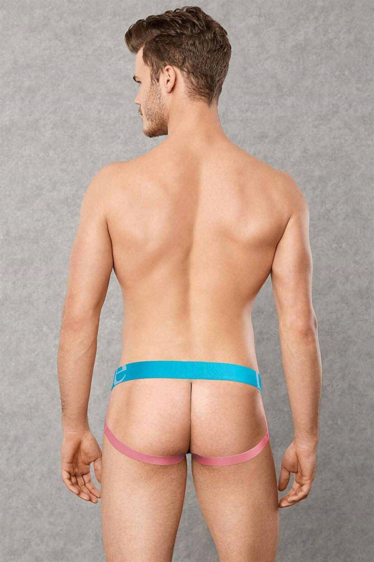 Doreanse-Σετ 2 ανδρικών Fancy Jockstrap Supported String Thong 1214 4