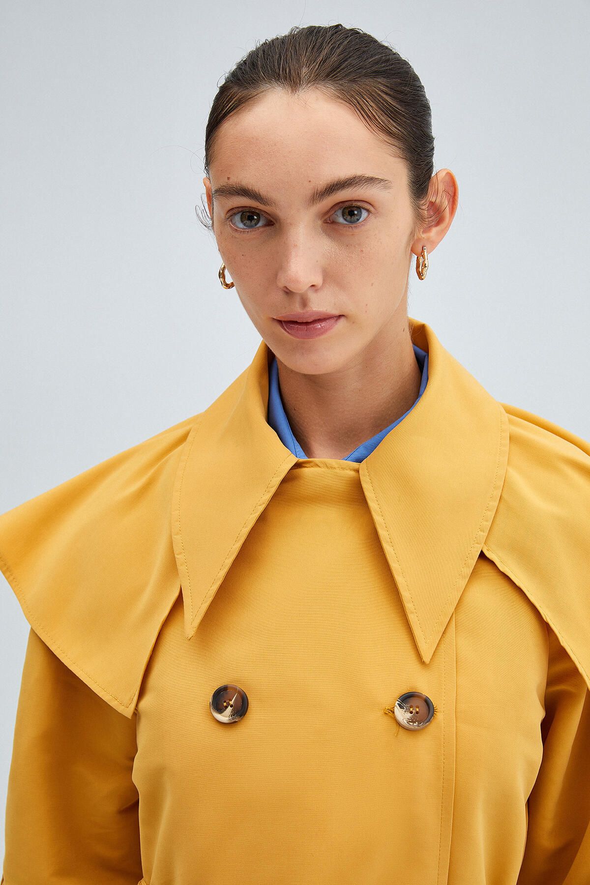 Touché Privé-WIDE COLLAR TRENCH COAT 3