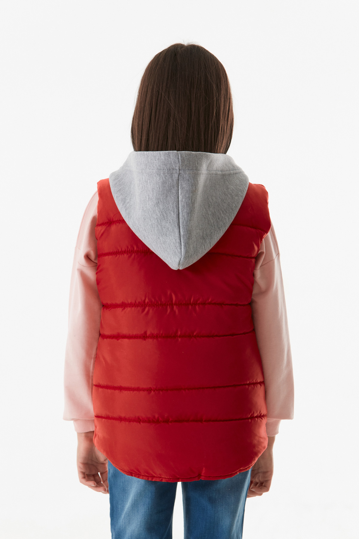 Fulla Moda-Pocket Zippered Hooded Girl's Vest 4