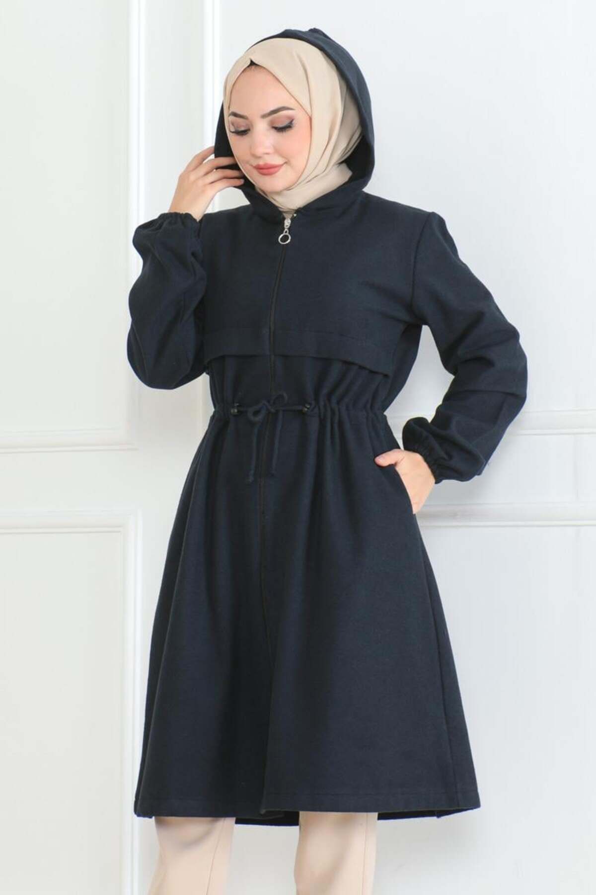 SGS-Navy Blue Sports Cashew Coat 4