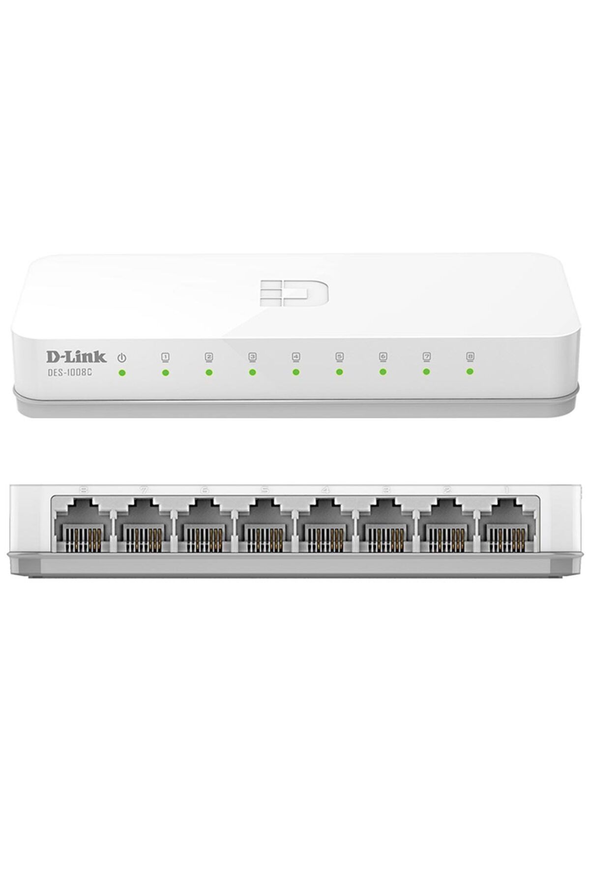 D-Link - DES-1008C 8 PORT 10/100 MBPS ETHERNET SWITCH
