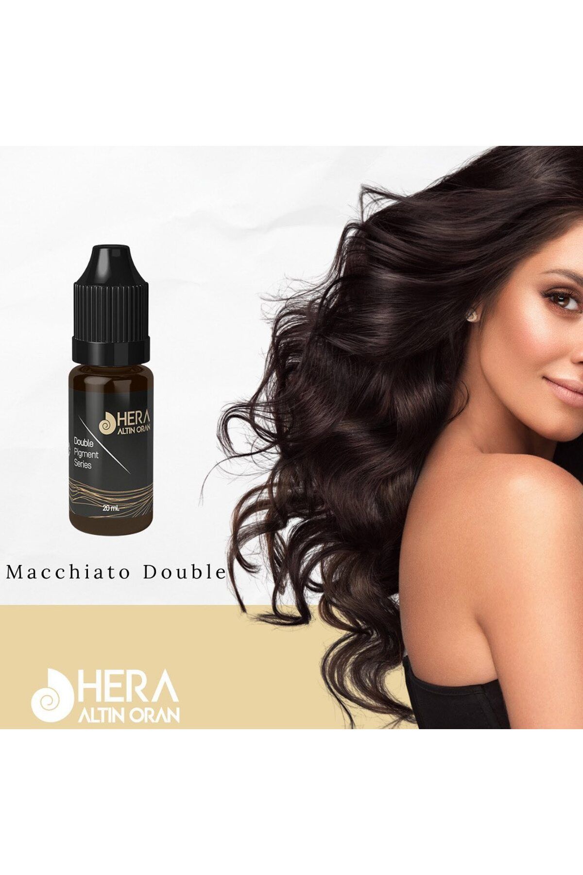 رنگ ابرو چند آرایش دائمی یکبار مصرف و میکروبلادینگ 2ML Hera Altın Oran