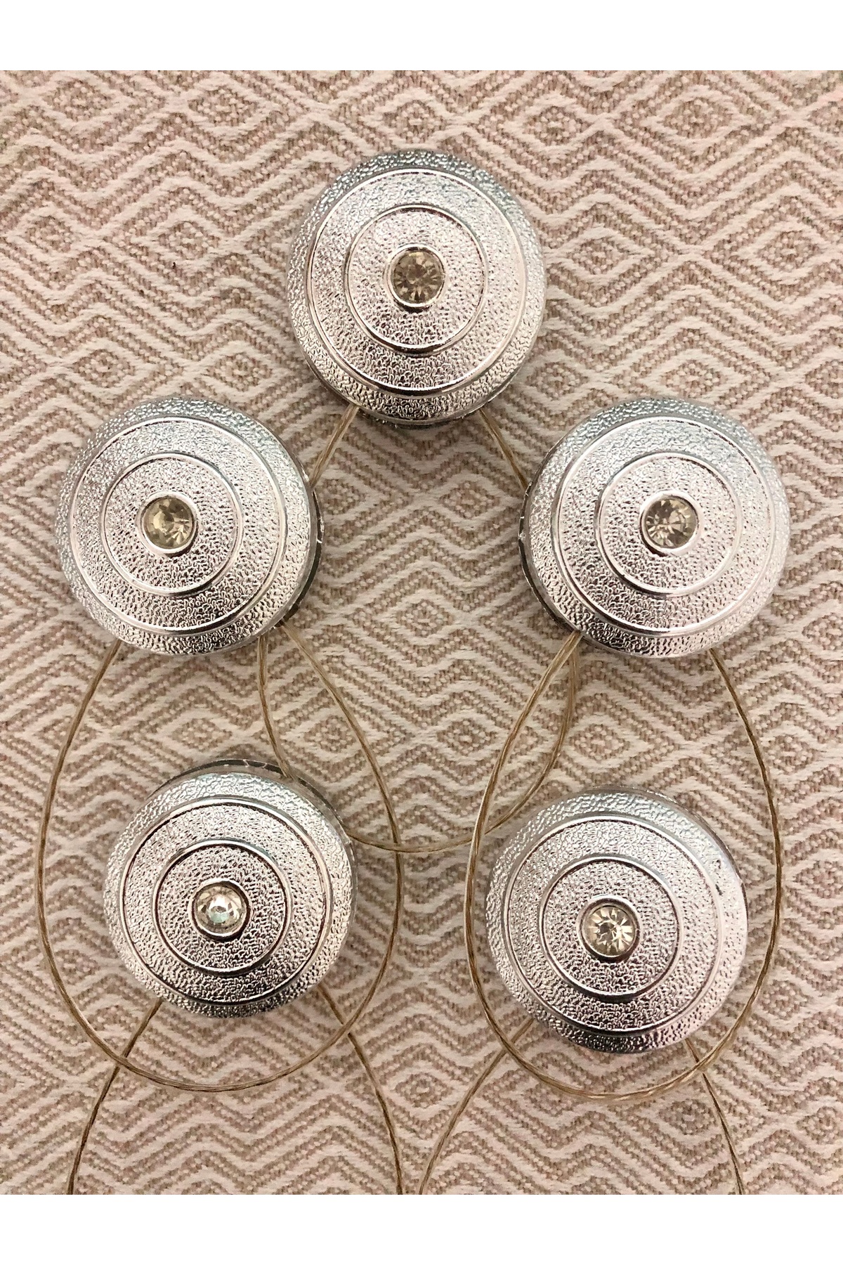 Magnetic Curtain Tulle Collection Set of 5