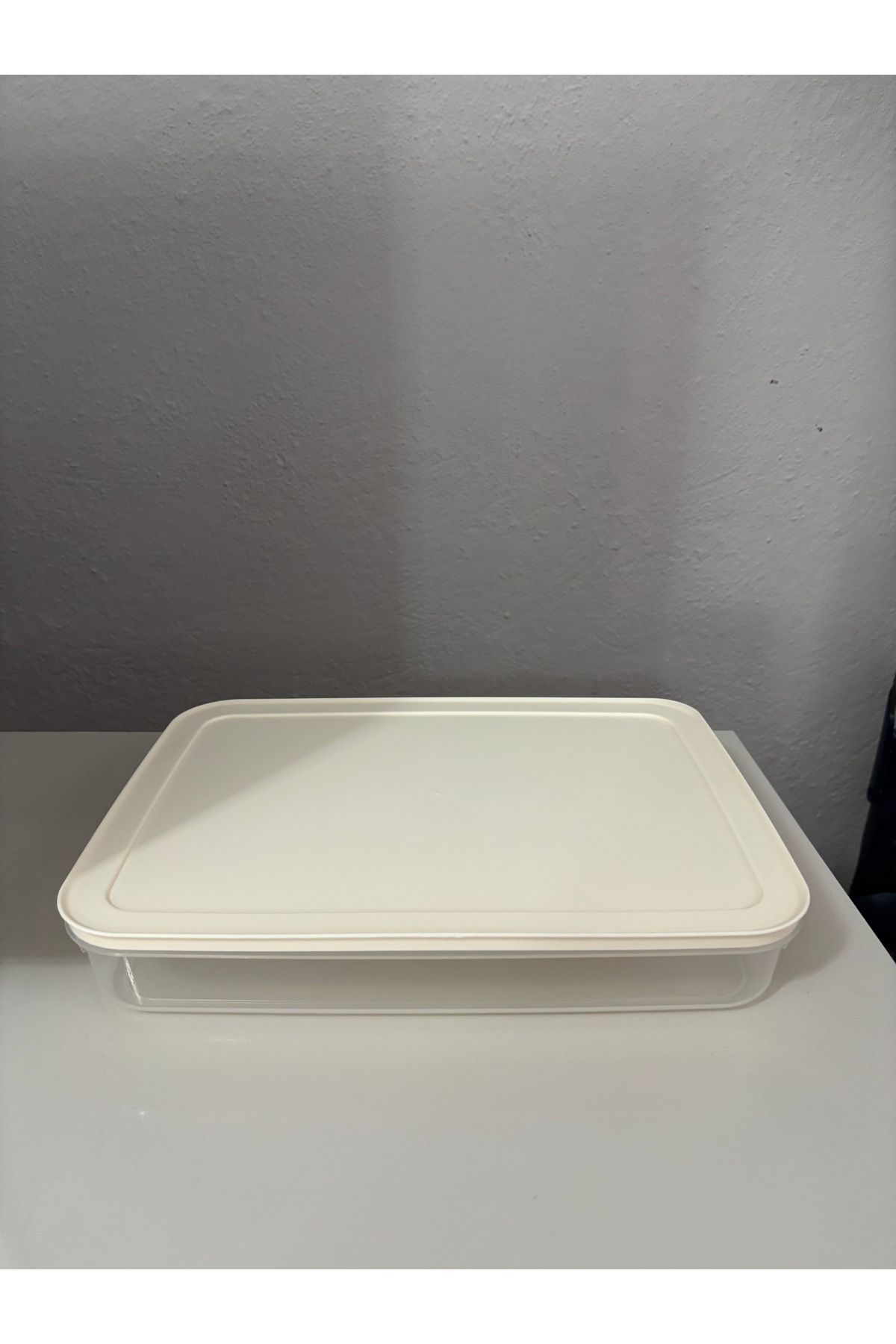 SEVEN7-Cream Color Storage Container - 32X24X4Cm 1