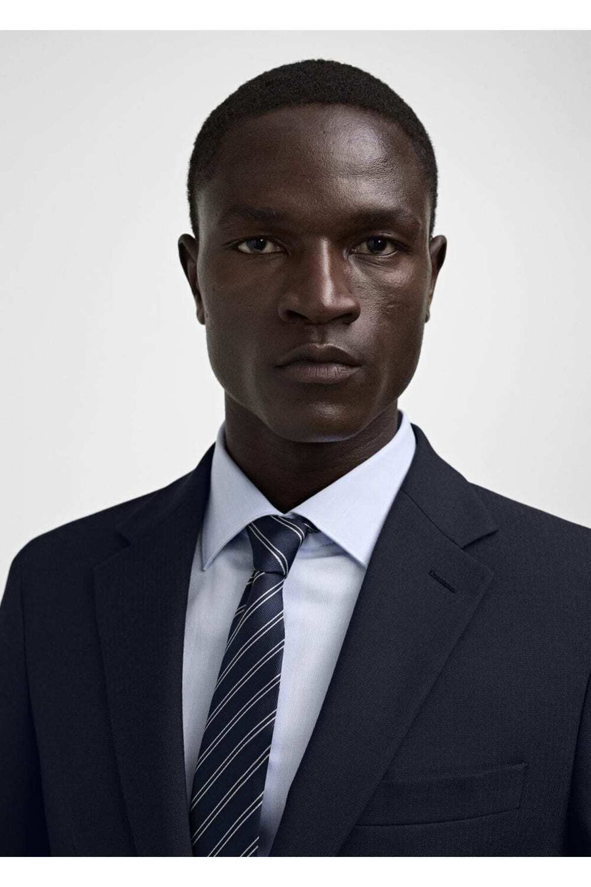 MANGO Man-Jachetă blazer slim fit din țesătură elastică confortabilă 6