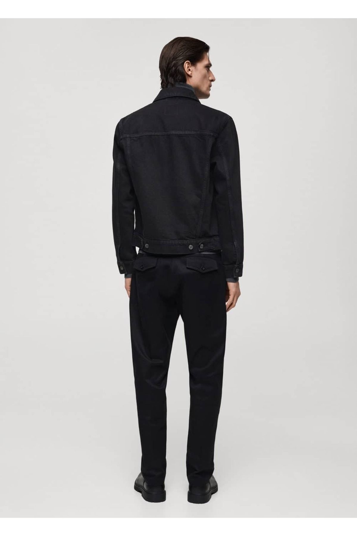 کت مشکی مردانه سیاه CEP DENiM یقه اورجینال MANGO Man