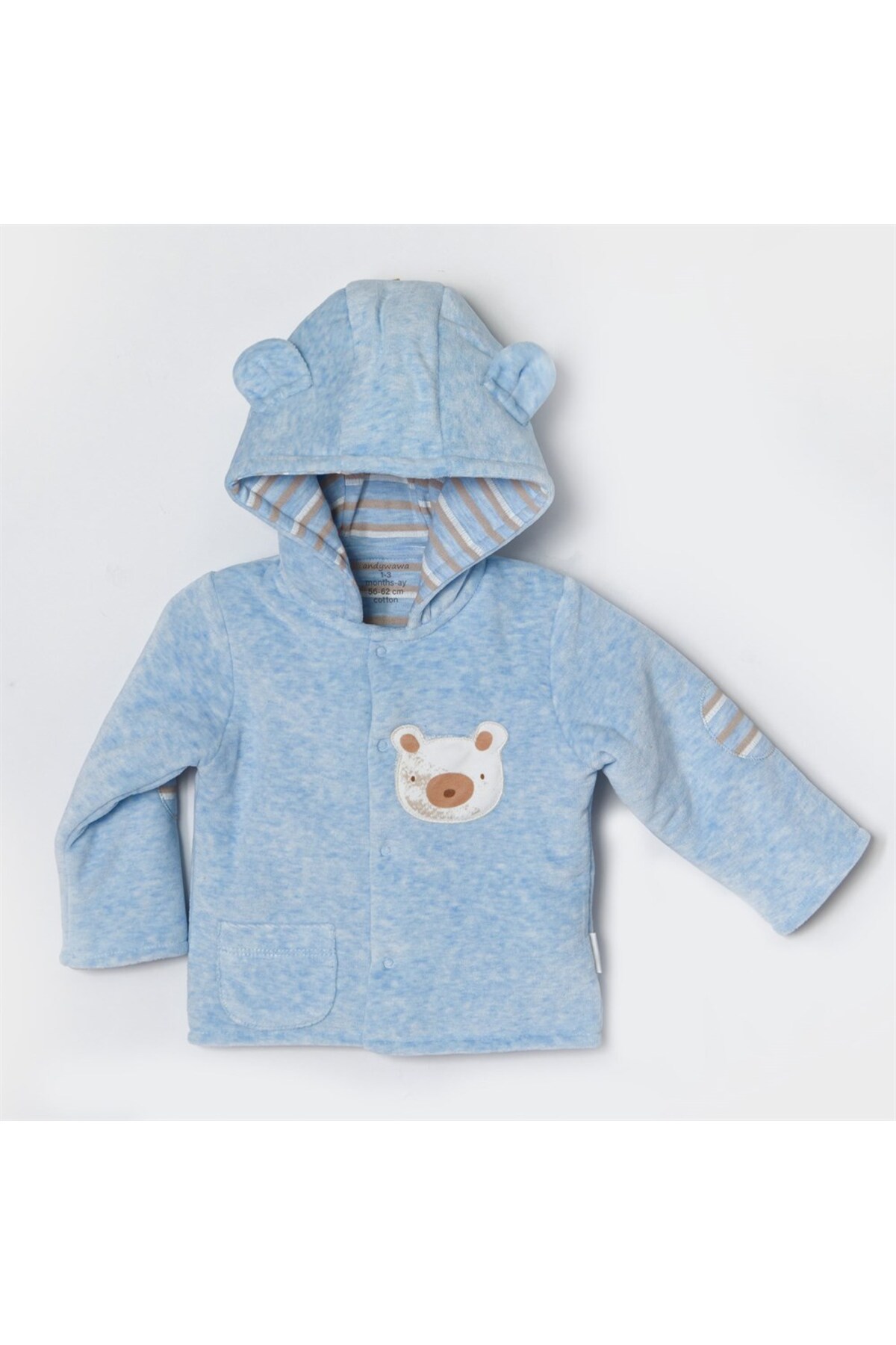 Andy Wawa Ac22325 Bebek Mont Coat Velvet Tiny Bear&Friends fotoğrafı 6 (önizleme)