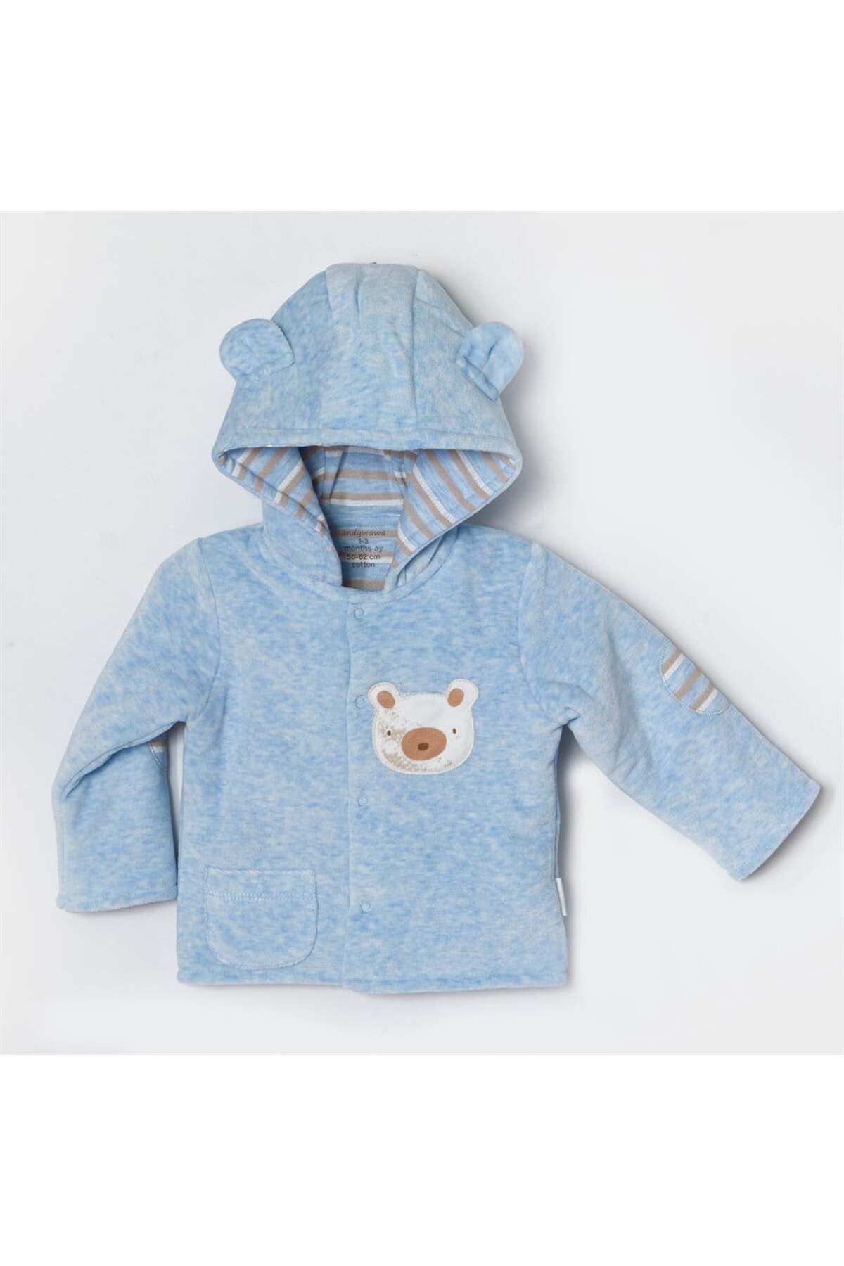 Andy Wawa Ac22325 Bebek Mont Coat Velvet Tiny Bear&Friends fotoğrafı 3 (önizleme)