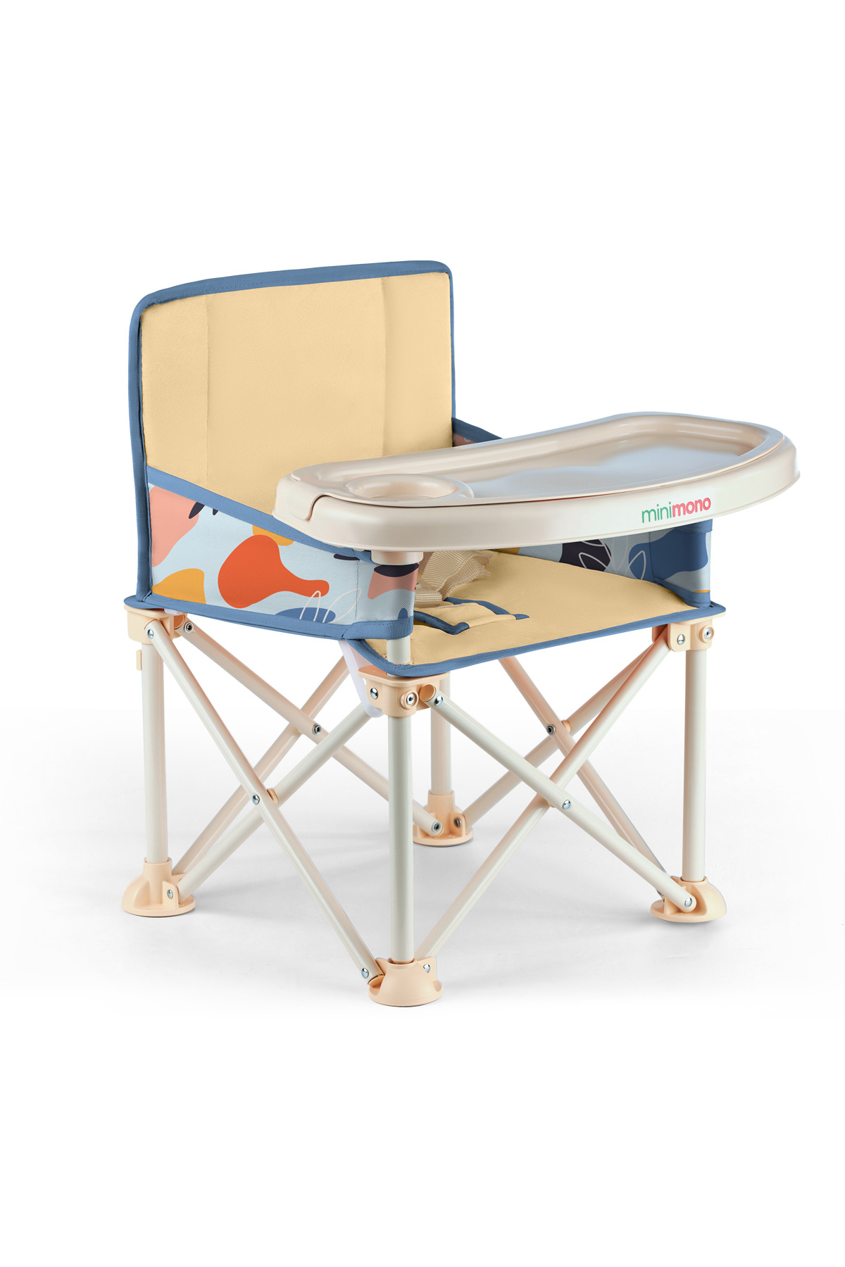 Minimono Plus 0-4 Yaş Portatif Katlanır Yükseltici Mama Sandalyesi Bebek Çocuk Kamp Sandalyesi fotoğrafı 7 (önizleme)