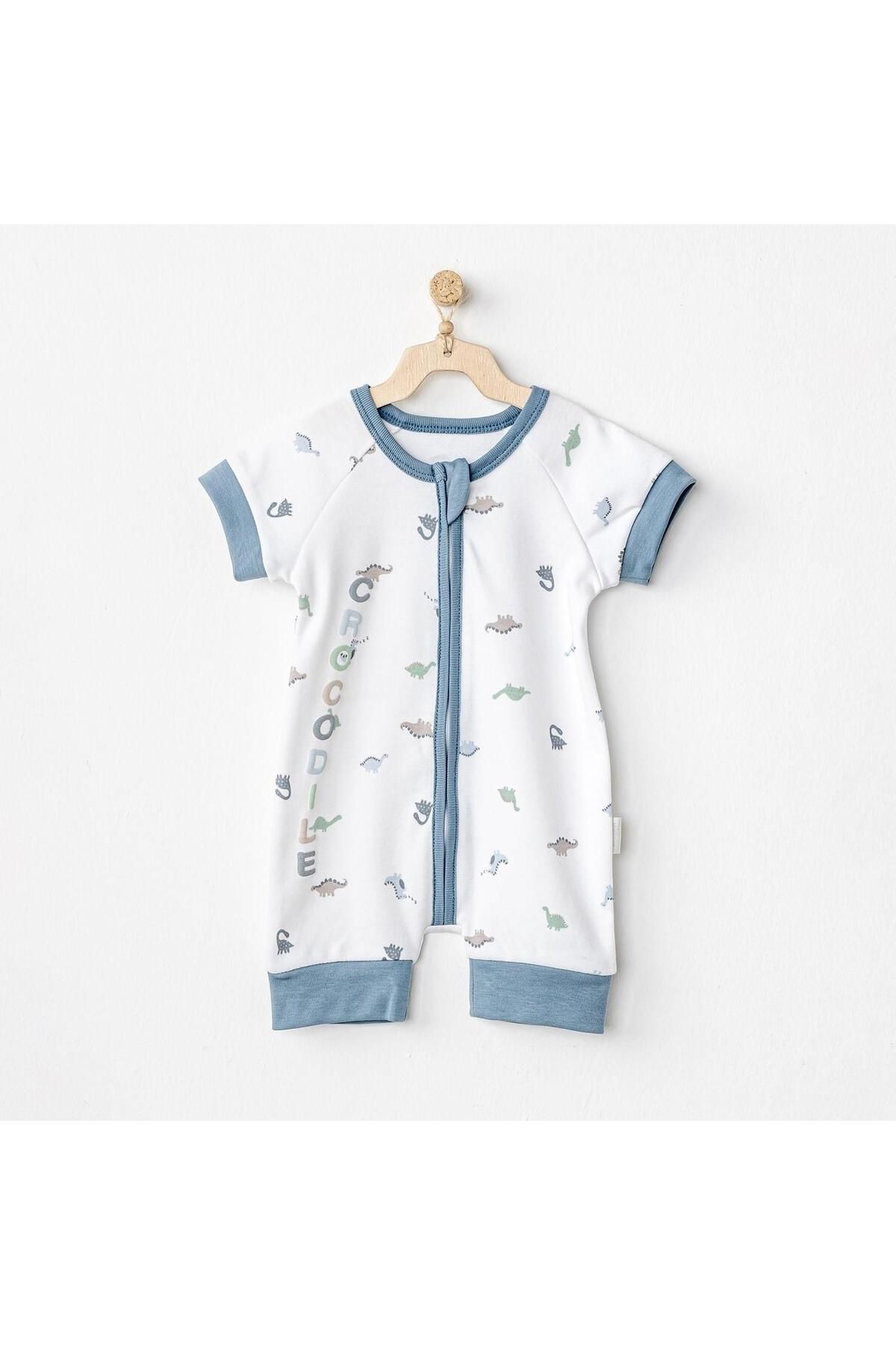 andywawa-Dinosaur Patterned Baby Boy Jumpsuit - AC24563 1