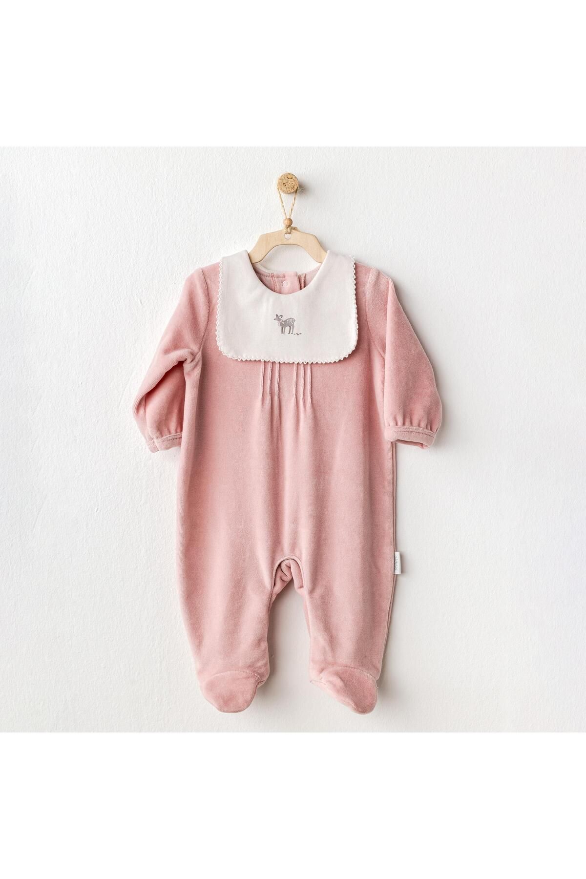 andywawa-Velvet Puppy Gazelle Baby Girl Jumpsuit - Ac25055 1