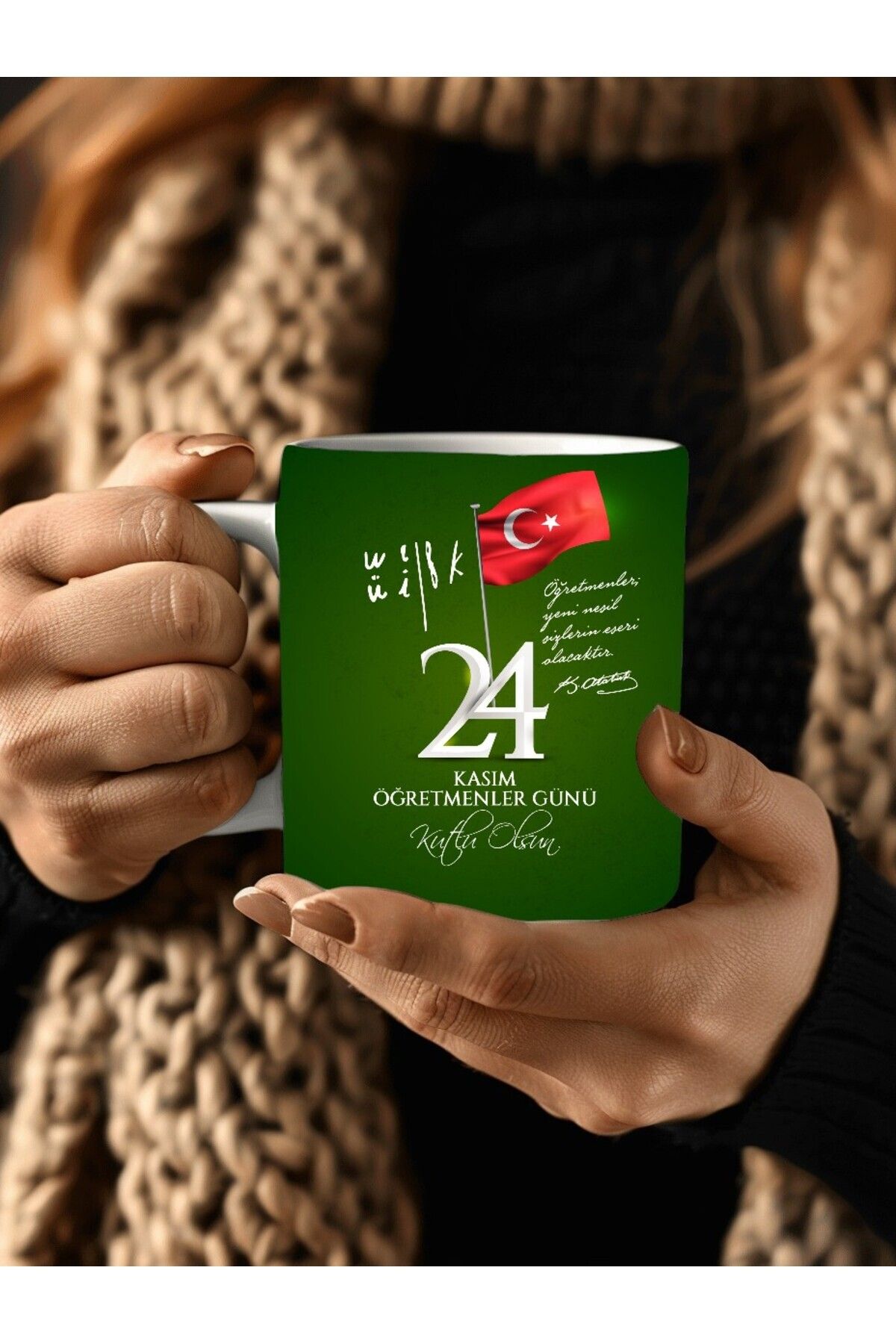 V&T Kurumsal Öğretmenler Günü Kişiye Özel Seramik Kupa Mug - Hediyelik Kupa - Öğretmen Hediye