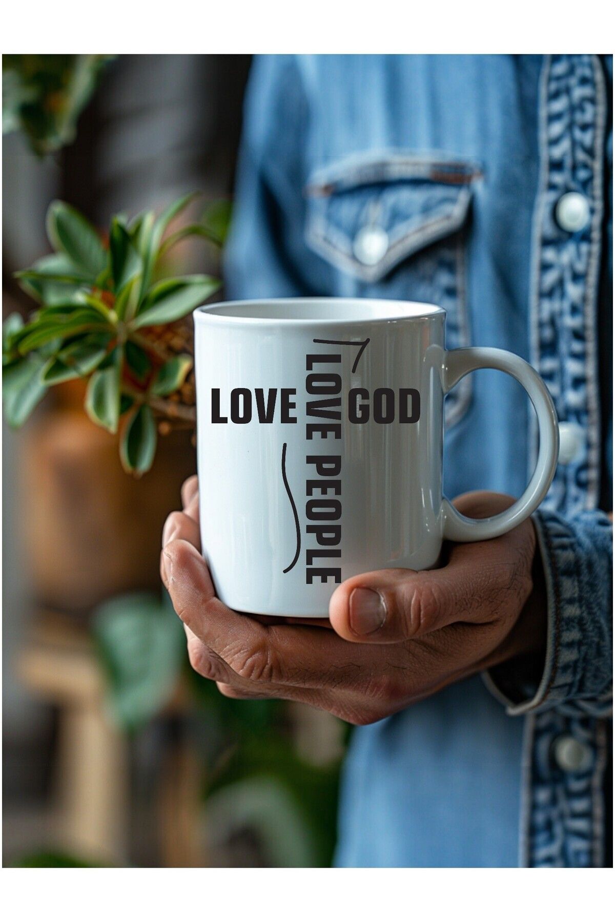 Umul Store-Love People Motto Design Ceramic Mug - Gift Mug 5