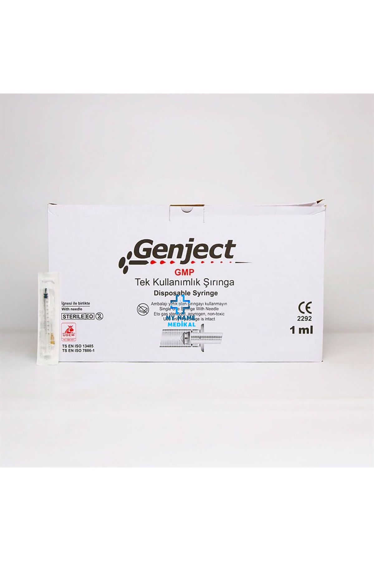 Genel Markalar Genject - 1 ml (1cc) 3 parça 26g 0.45x13mm iğneli enjektör (100 adet)