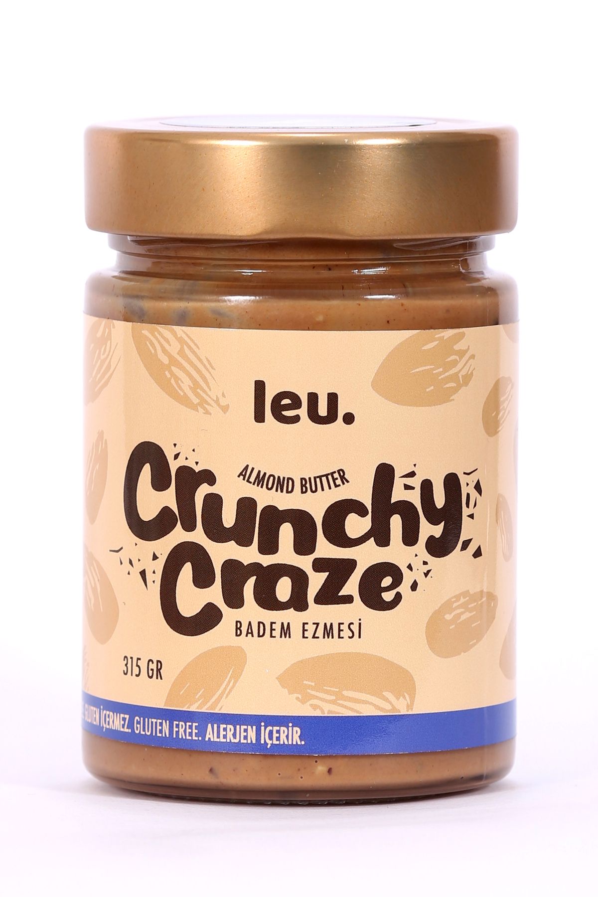 Leu Crunchy Craze Parçacıklı Badem Ezmesi (315 GR)