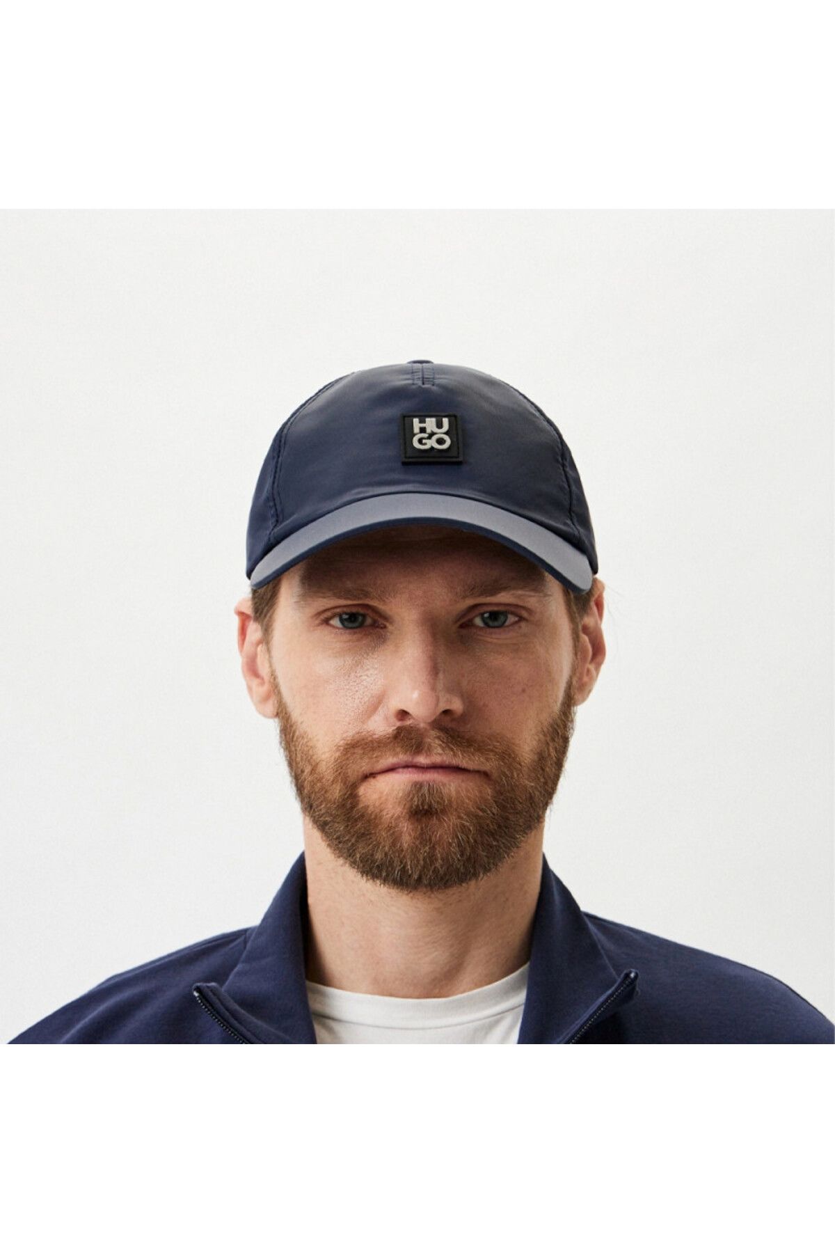 HUGO-Men's Logo Adjustable Sports Design Navy Blue Hat 50506061 -405 5