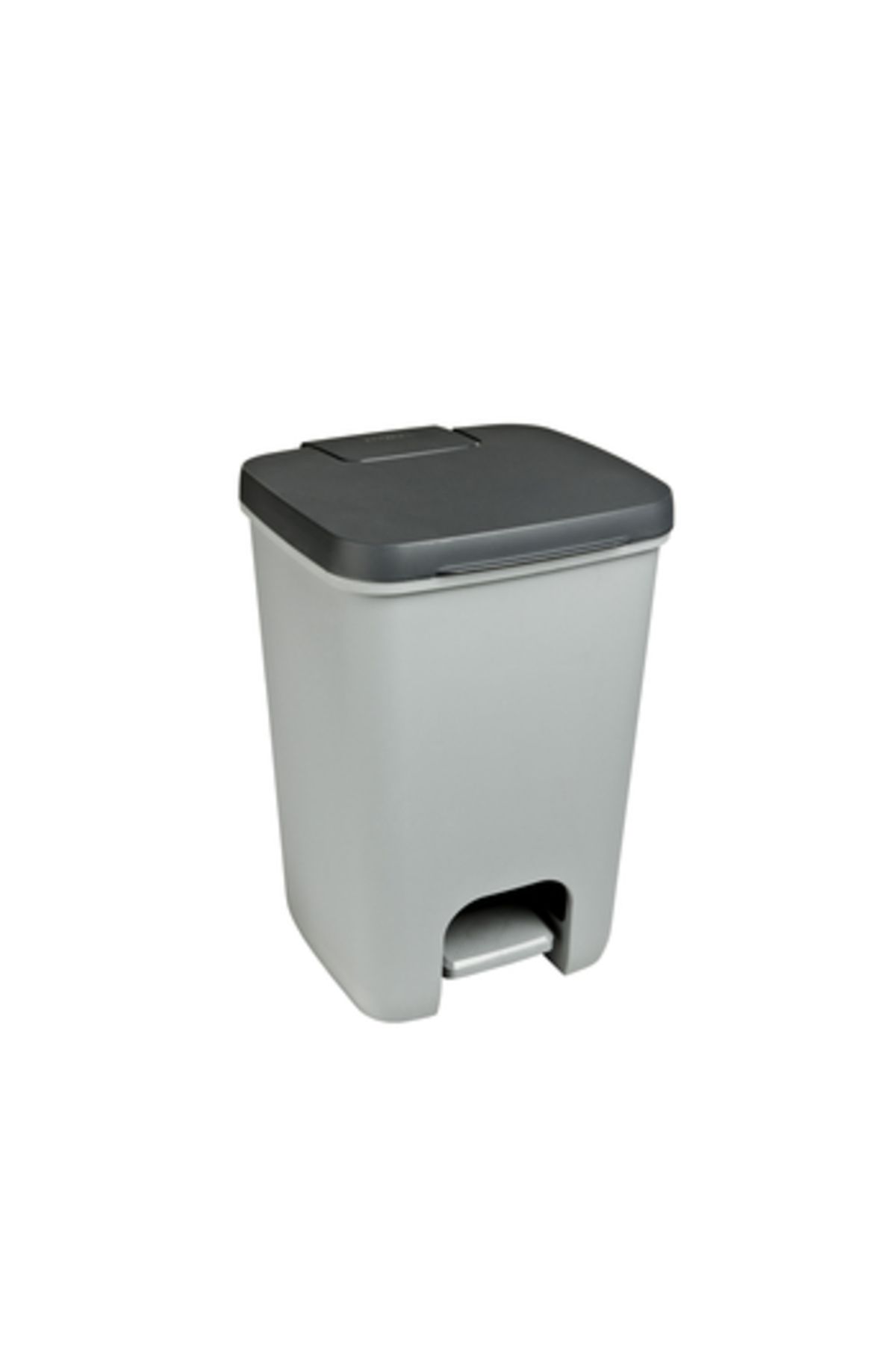 CURVER-,Essentials,Small Garbage Bin,Cover with Pedal,20L,Gray Color. 1