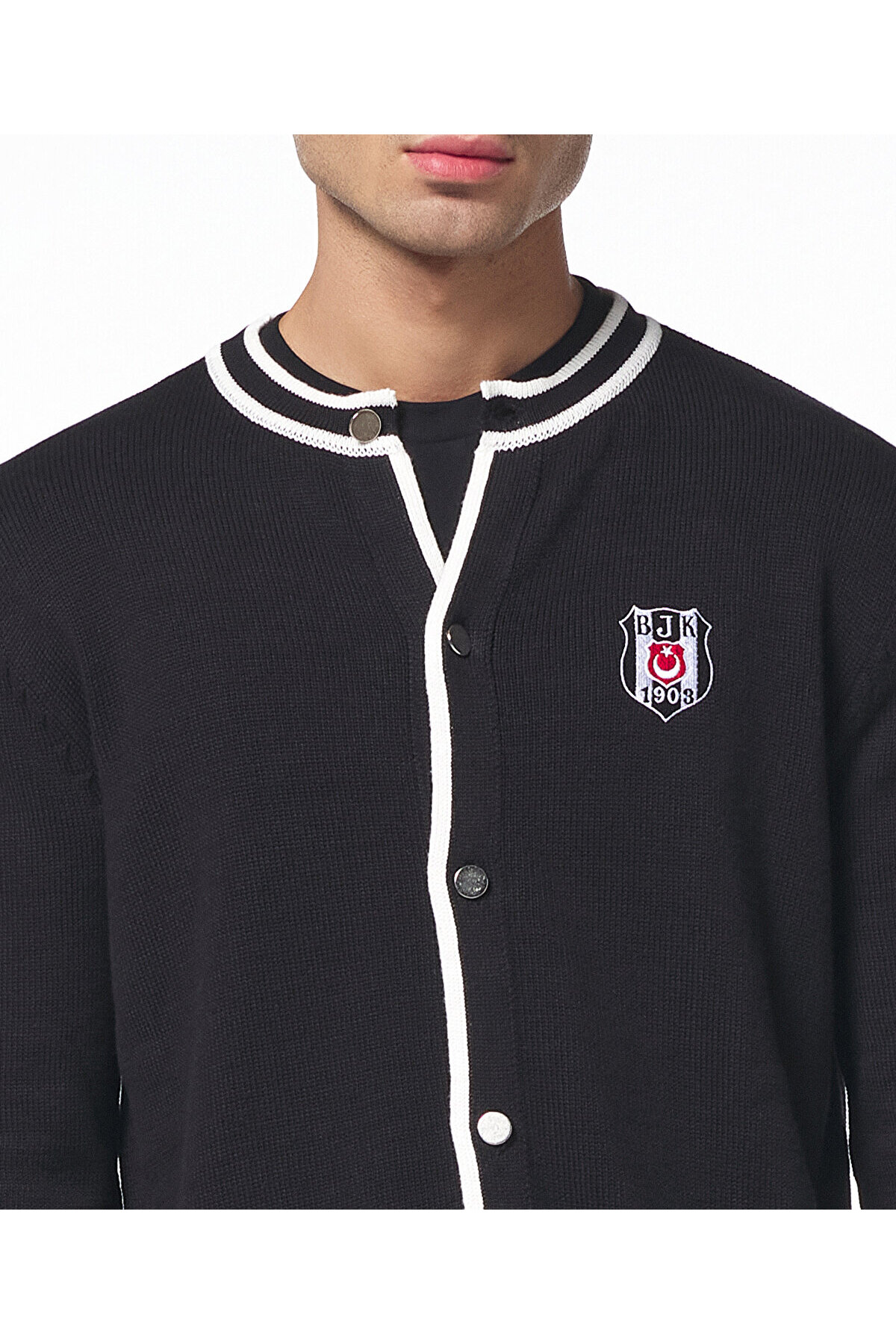 Beşiktaş  BEŞİKTAŞ ERKEK DÜĞMELİ TRİKO HIRKA 7425249T3 - Görsel 5