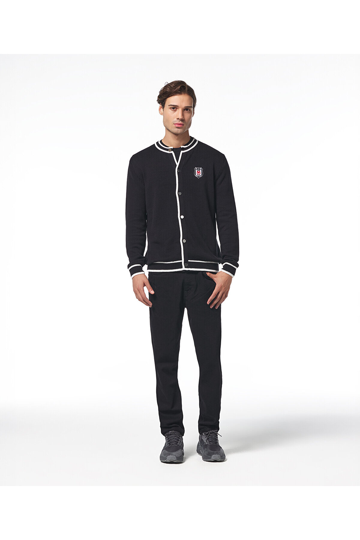 Beşiktaş  BEŞİKTAŞ ERKEK DÜĞMELİ TRİKO HIRKA 7425249T3 - Görsel 4