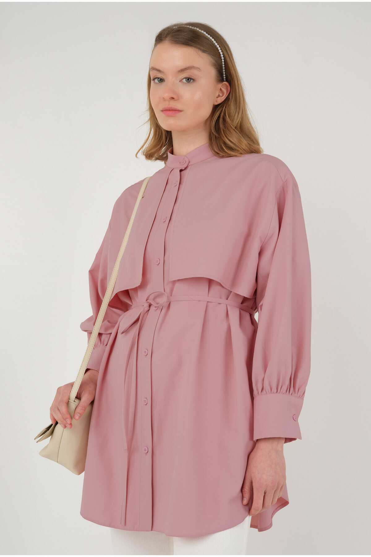 HEQA-Cămașă cu parbriz roz pastel 5