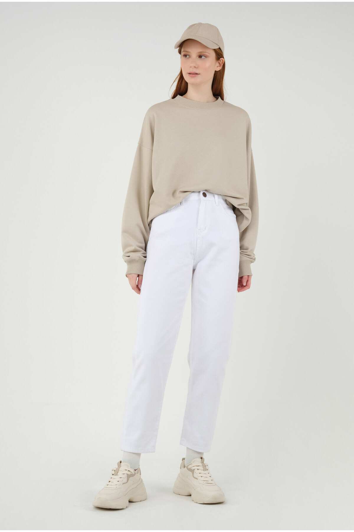 HEQA-Mom Comfort Jean White 5