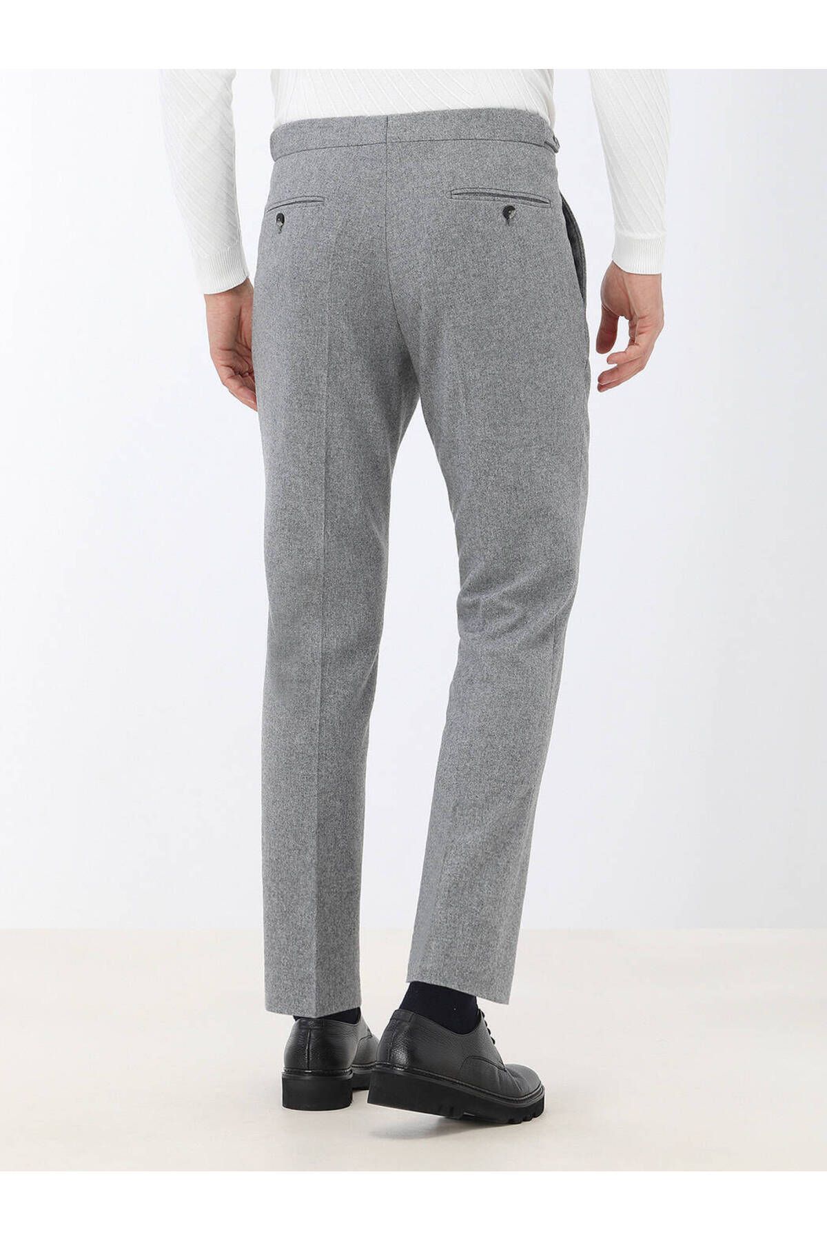 Kip-Gray Wool Blended Straight Cut Modern Suit 7