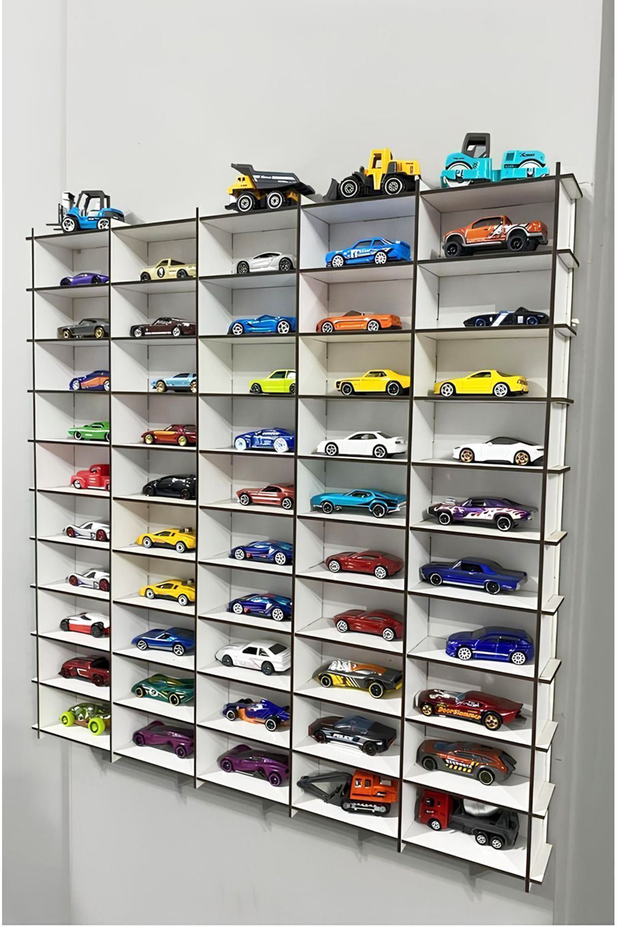 kutuTR-X-Large and 50 Vehicle Car Rack - Toy Car, Vehicle Track Race Track Name Written in Two Products 3