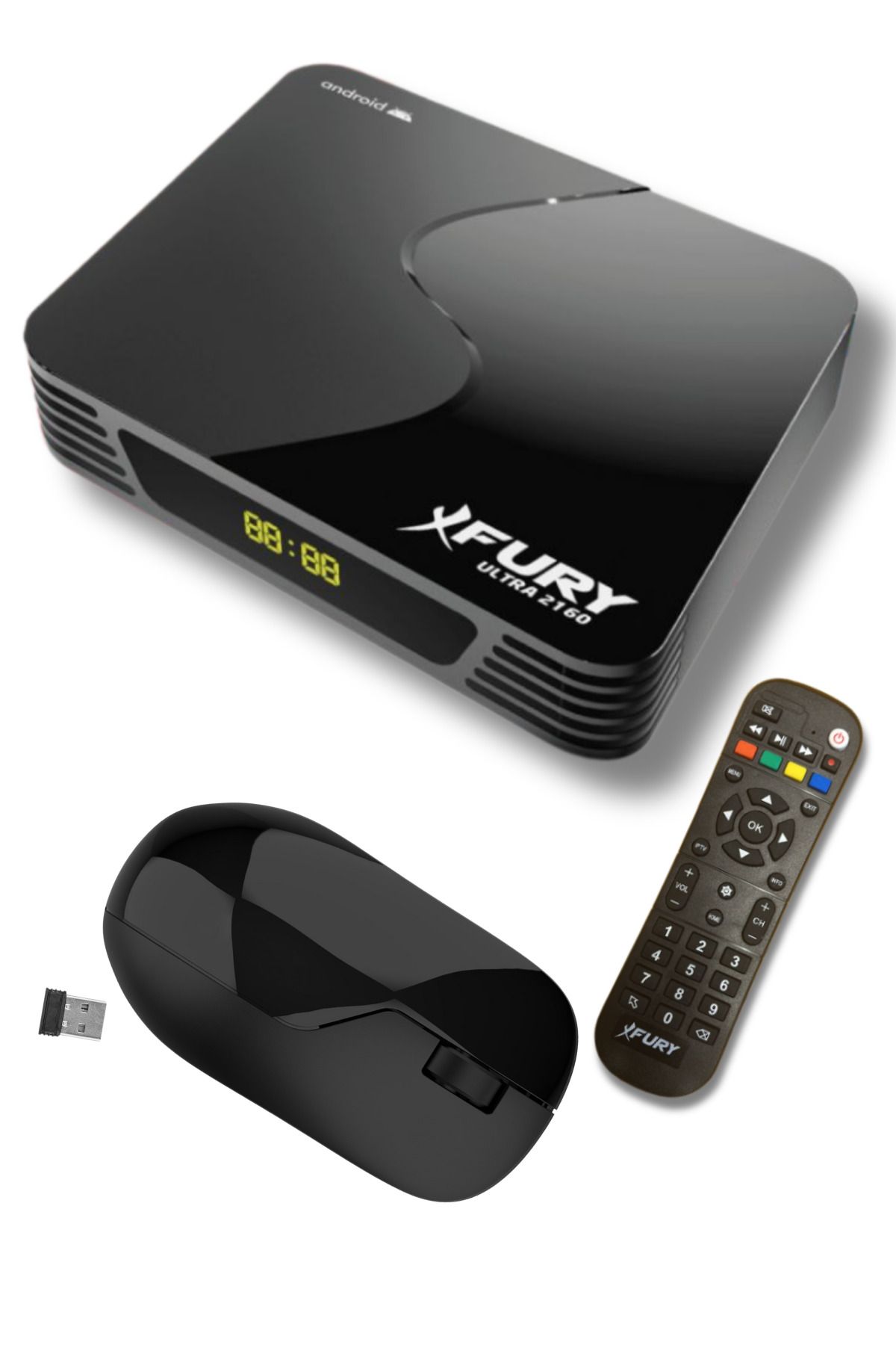 FURY-Ultra 2160 2GB Ram Android TV Box Media Player + ماوس لاسلكي 4