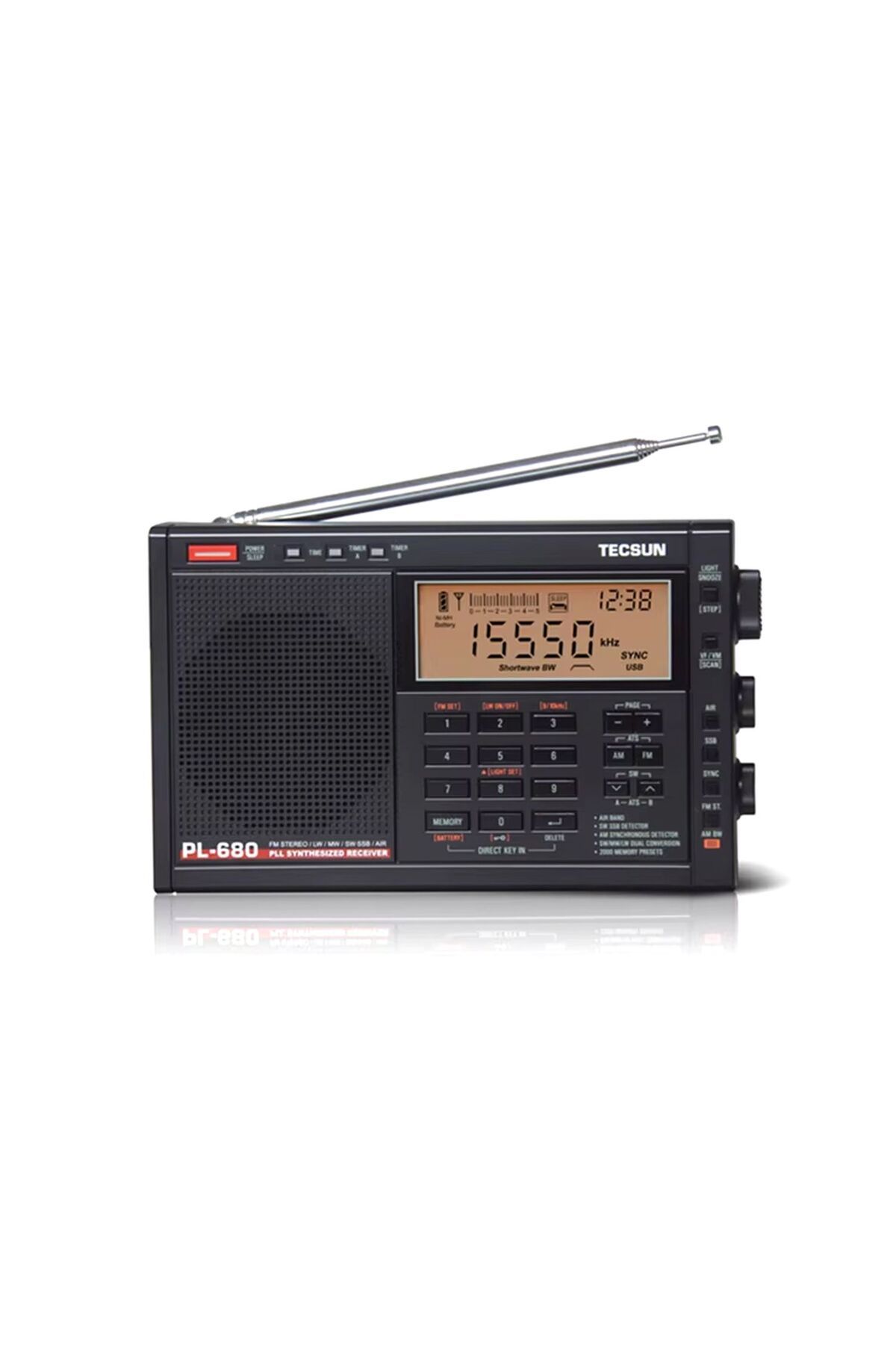 Tecsun PL-680 Dijital Stereo Radyo FM/MW/SBB/PLL