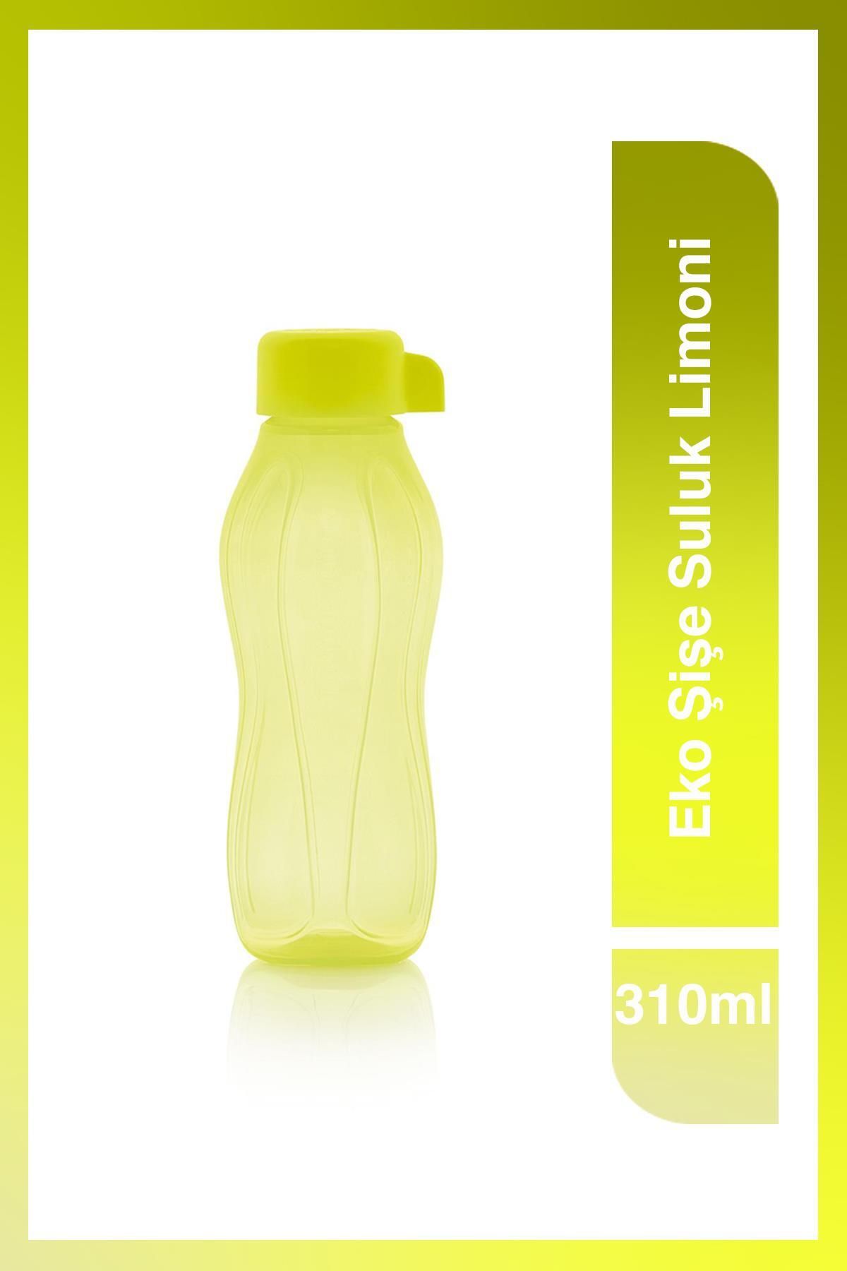 Tupperware Eco 310 ml - Limon Kolay Açılır Kapaklı Suluk Matara Çevre Dostu Tasarım Su Şişesi