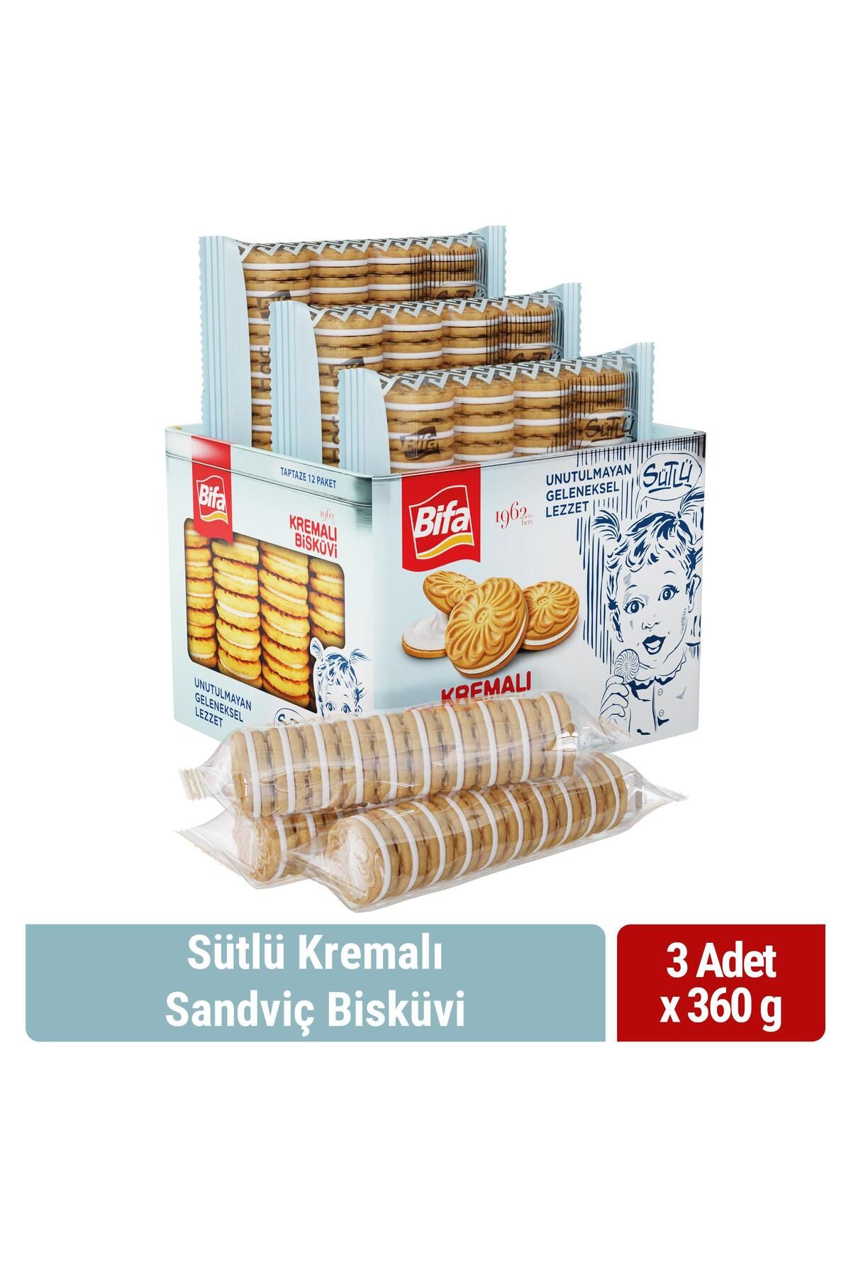 Bifa Nostalji Sütlü Kremalı Sandviç Bisküvi 1080 gr