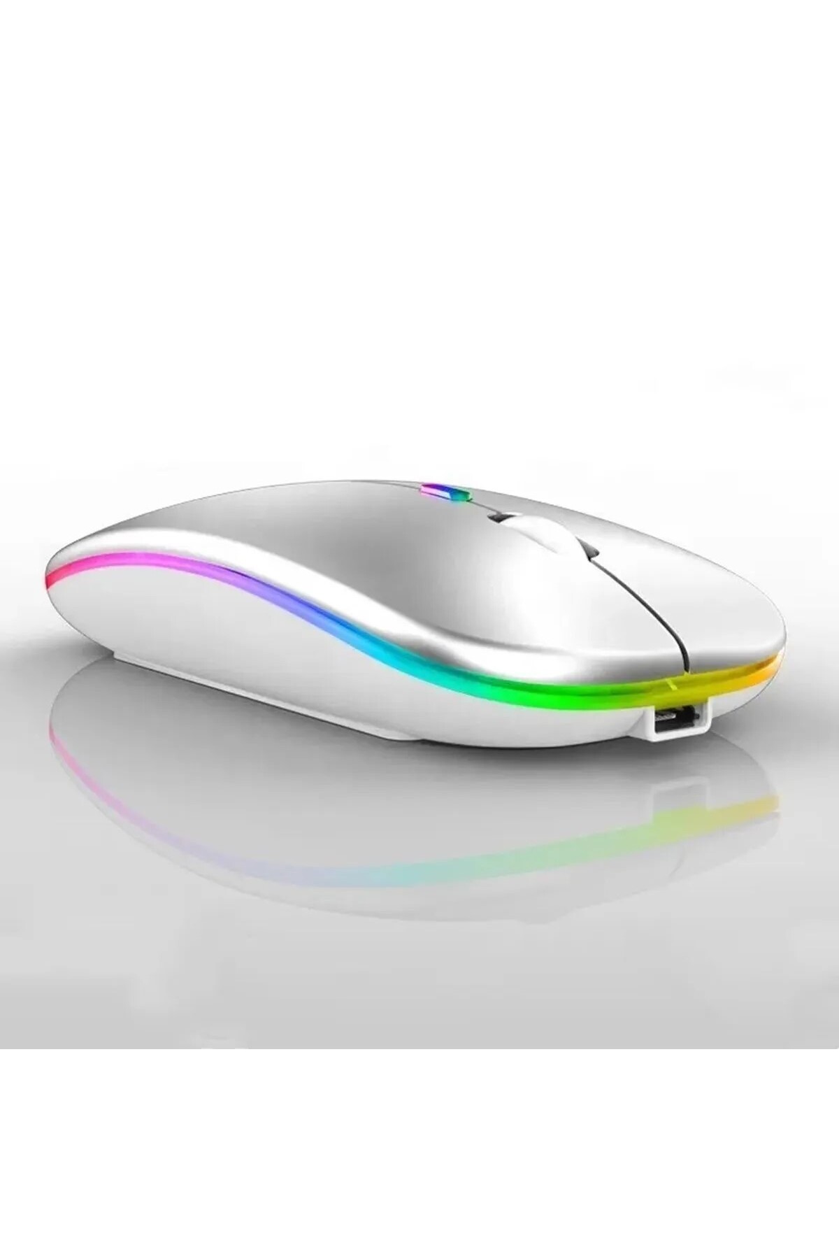 UmoTech Şarjlı Kablosuz Mouse Bluetooth\2.4ghz RGB Işıklı Sessiz ...