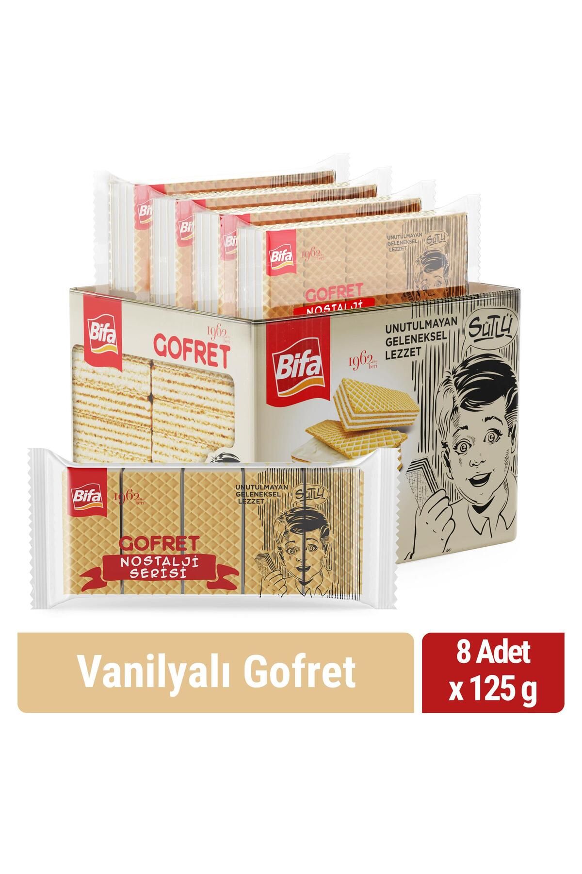 Bifa Nostalji Sütlü Vanilyalı Gofret 1000 gr