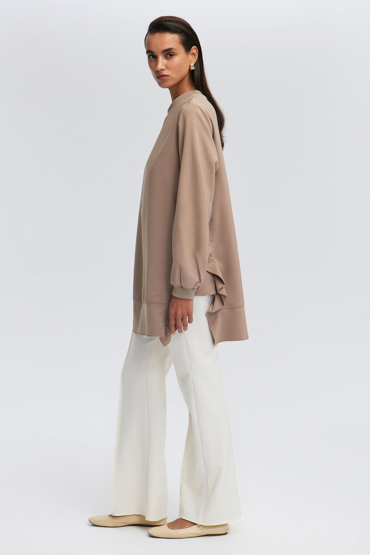 Touché Privé-Crepe Tunic - Ruffle Detail 3