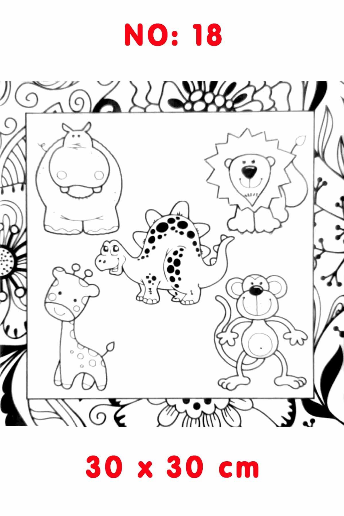 Ardışık Yayıncılık Kanvas Tuval Mandala Boyama No:18 30x30 cm