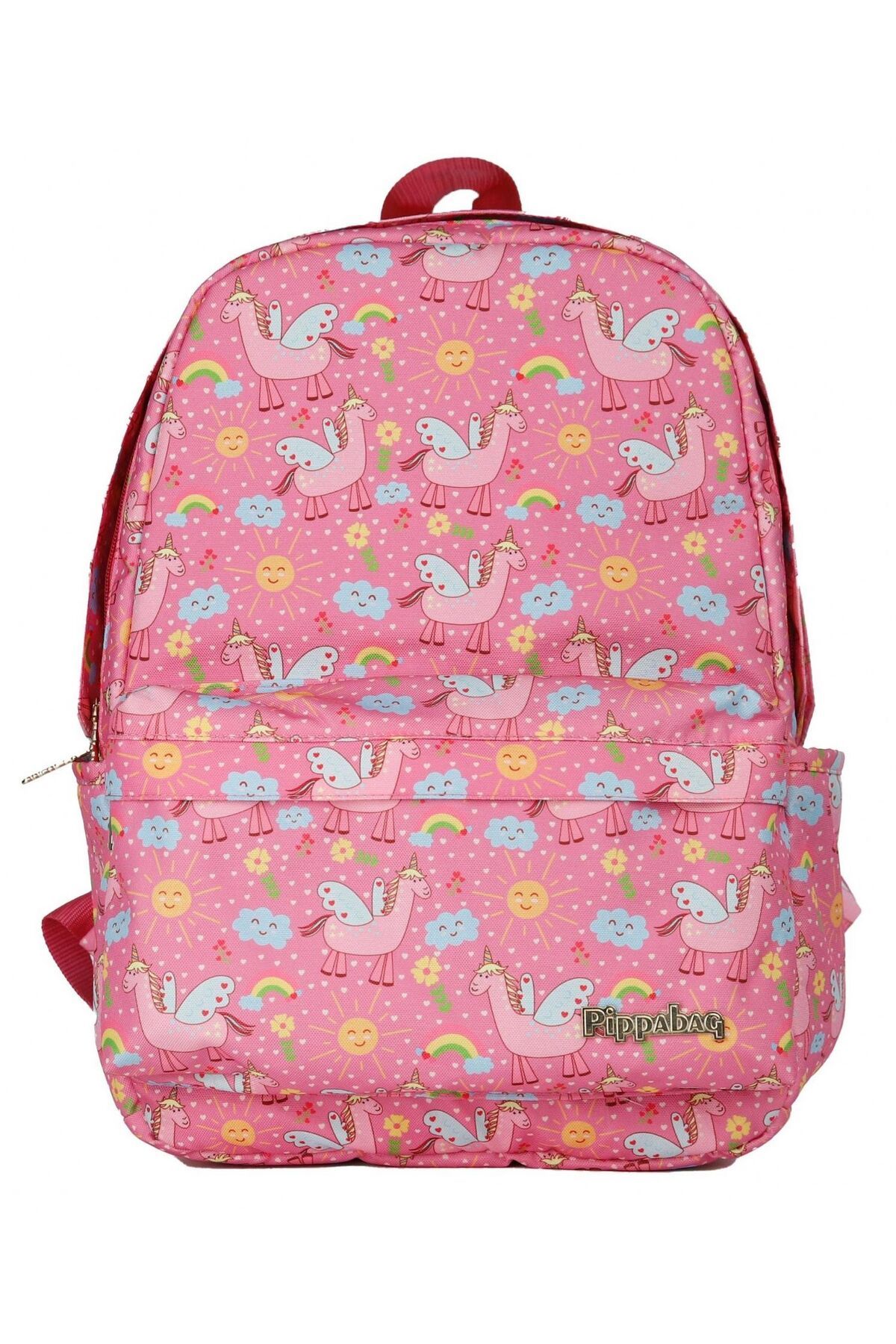 Pippa-Lamacorn Pink Girl's School Bag (Three Compartments) 1