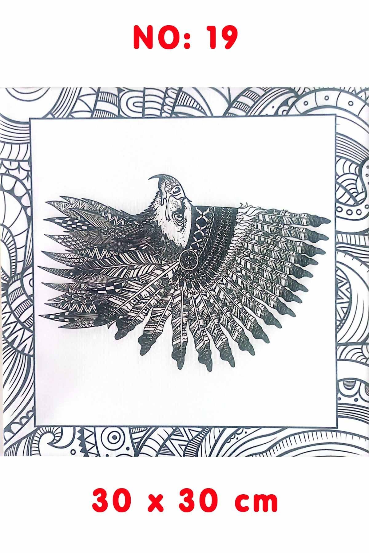 Ardışık Yayıncılık Kanvas Tuval Mandala Boyama No:19 30x30 cm