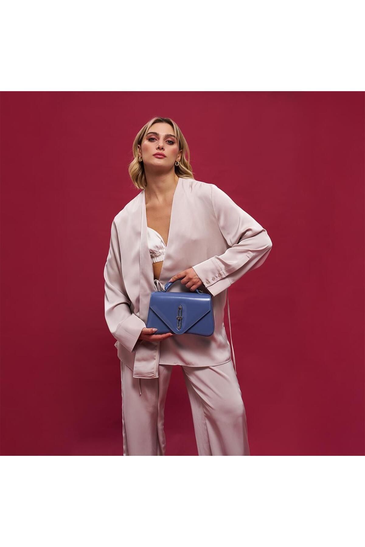 Matmazel-Alkaid Blue Women's Hand and Shoulder Bag 6