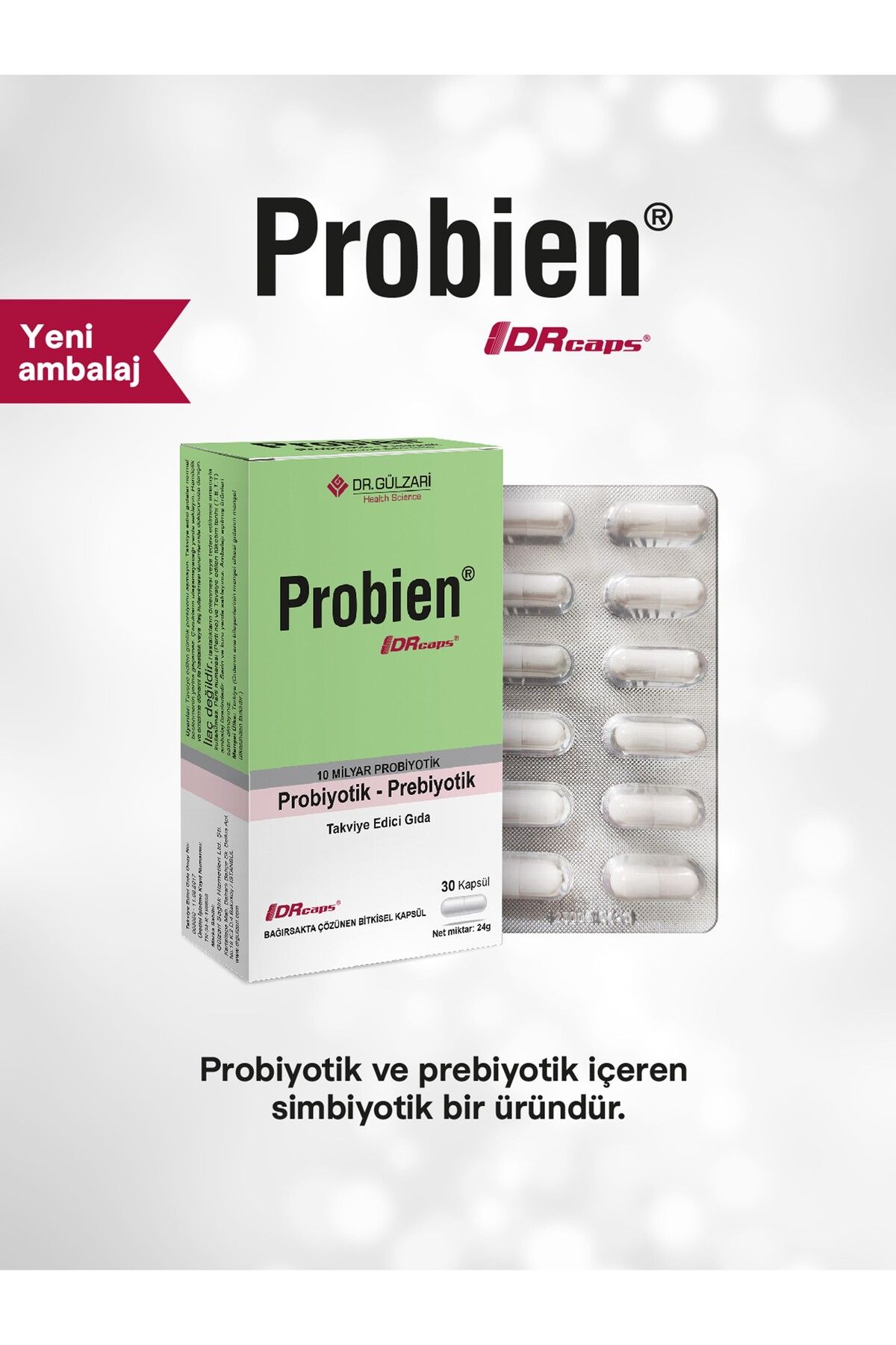 Probien Probiyotik Ve Prebiyotik Drcaps 30 Kapsül