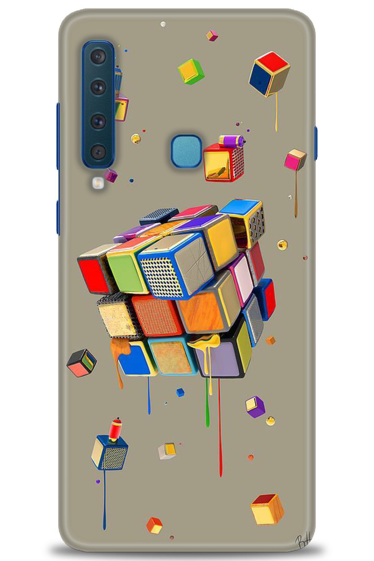 MRCİLETİSİM-Samsung Galaxy A9 2018 Case Hd Printed Case - Intelligence Cube 1