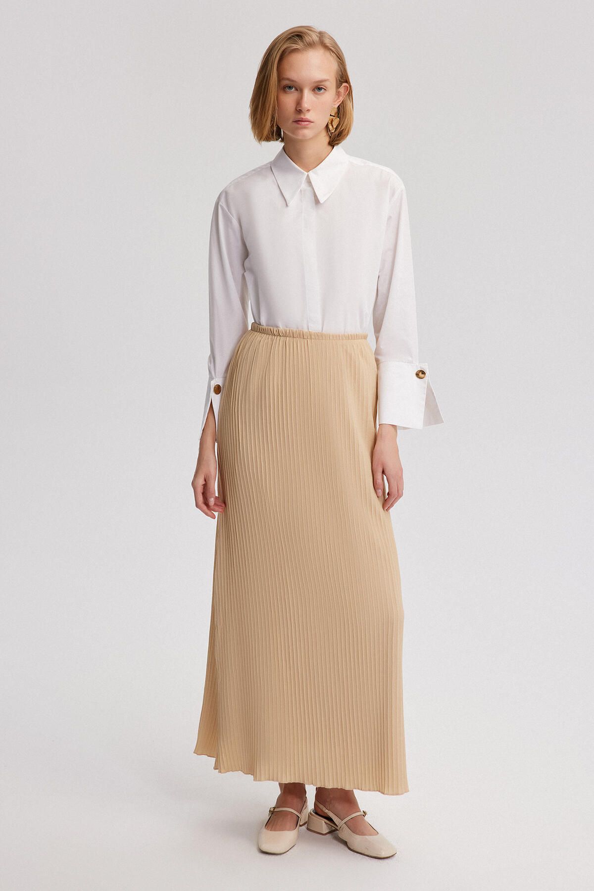 Touché Privé-Modest Skirt - Beige - Regular 3