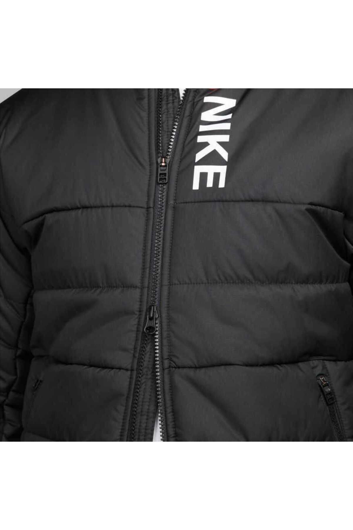 Nike-Sportswear Hybrid Synthetic Fill Jacket Black Men's Coat Dx2036-010 2