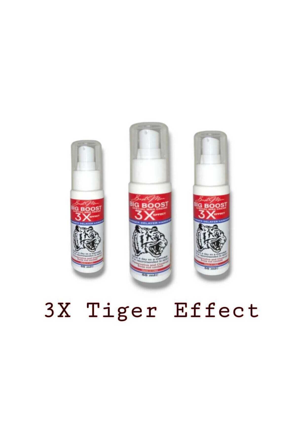 Best Man Big Boost 3X Tiger Effect Erkekler İçin Etkili  Boyutlandırıcı Performanse Kremi 50 ml x 3 Adet