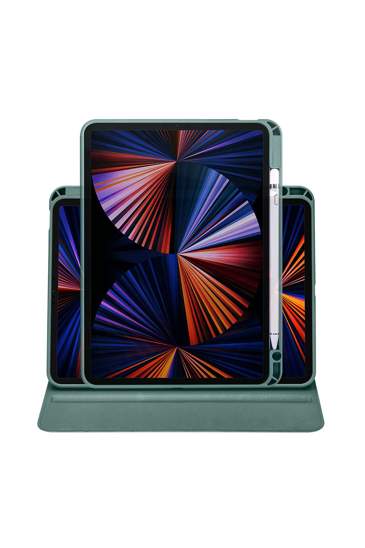 MMPSHOP-iPad Air 11 2024 M2 Compatible Tablet Case with Pen Compartment and Sleep Mode Stand 6