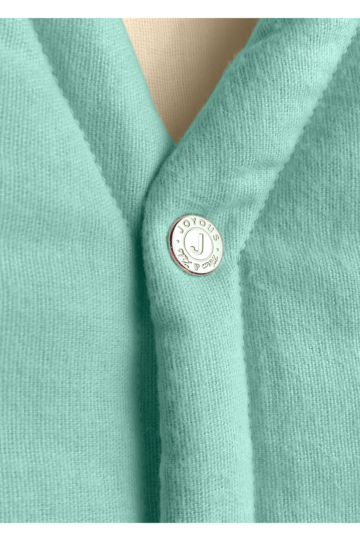 Joyous Mom Kids Müslin Bebek Yelek Organik Müslin Çocuk Yelek Yenidoğan Yelek Kışlık Bebek ve Çocuk Yelek fotoğrafı 4 (önizleme)