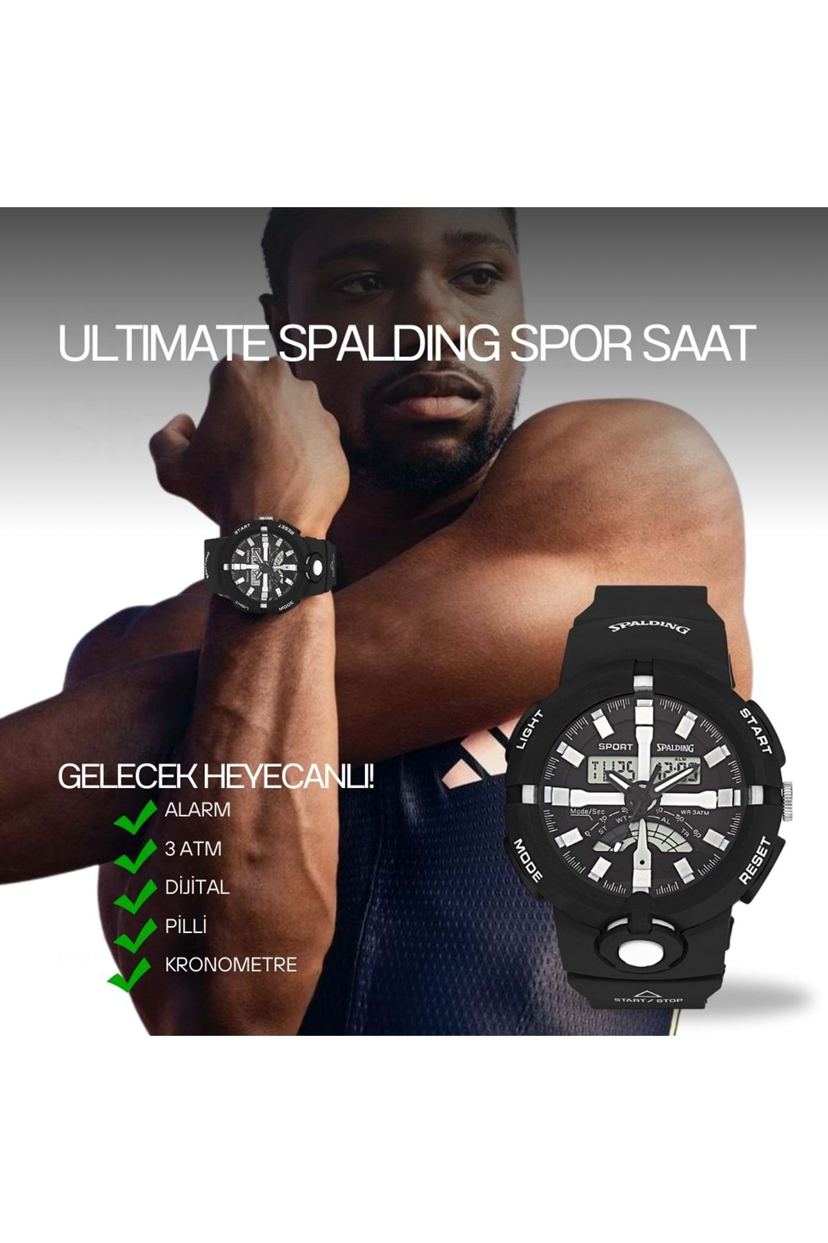 SPALDING-Sp-124 Digital and Analog Sports Watch 4