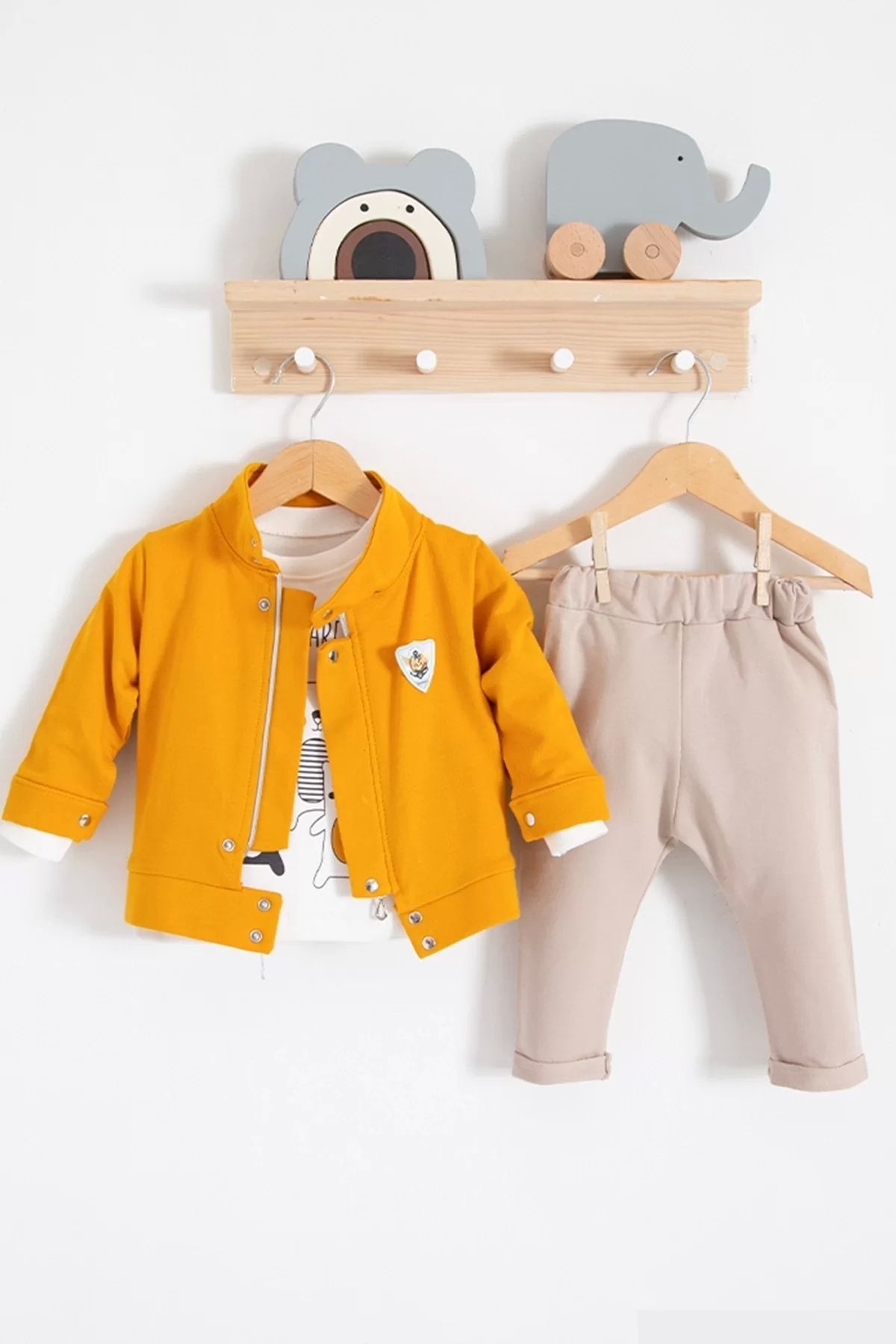 Eng-We Are 3-Piece 100% Cotton Baby Boy Set with Jacket 1