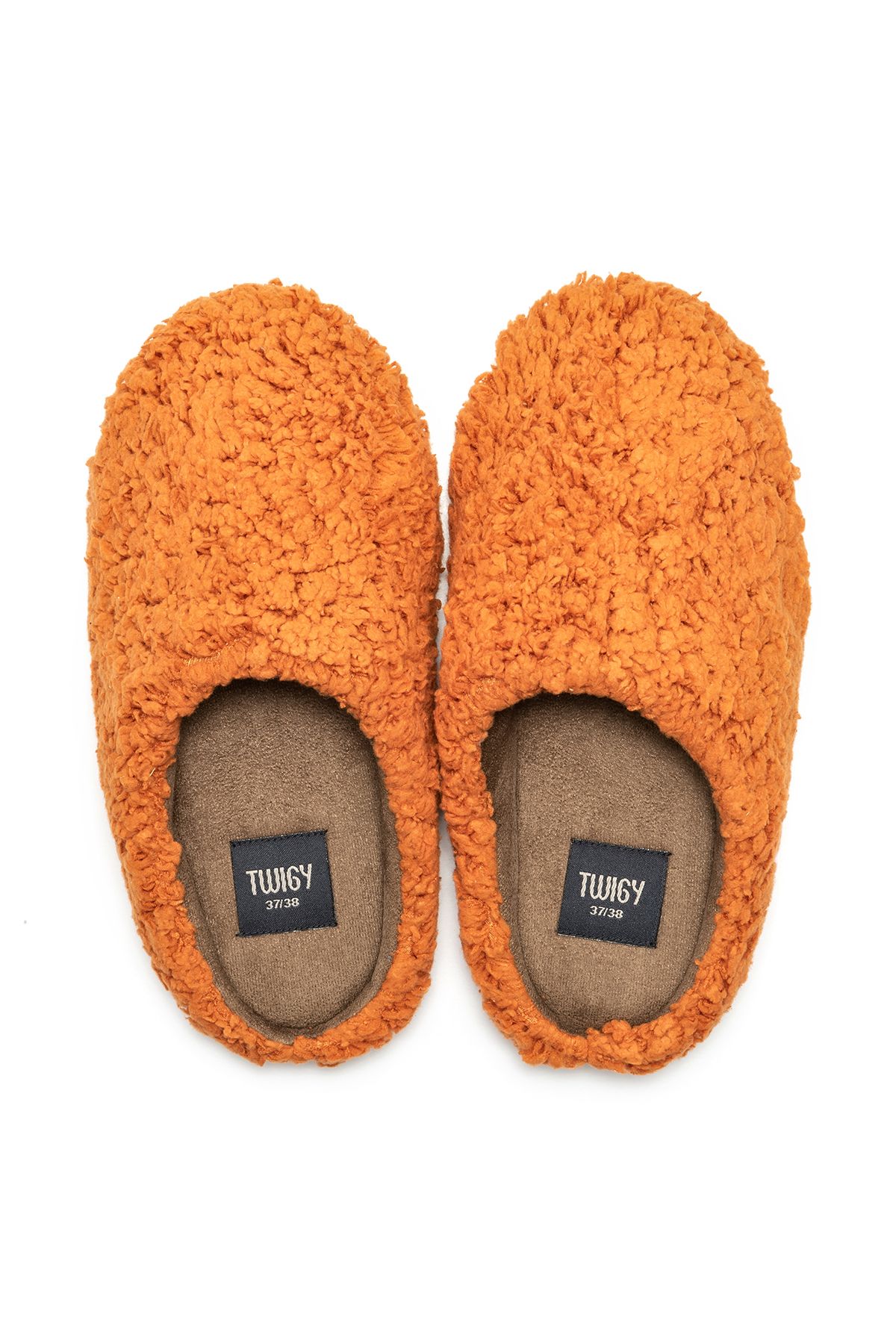 Twigy-Yeti Women's Waiter Size House Slippers Orange 35/40 3