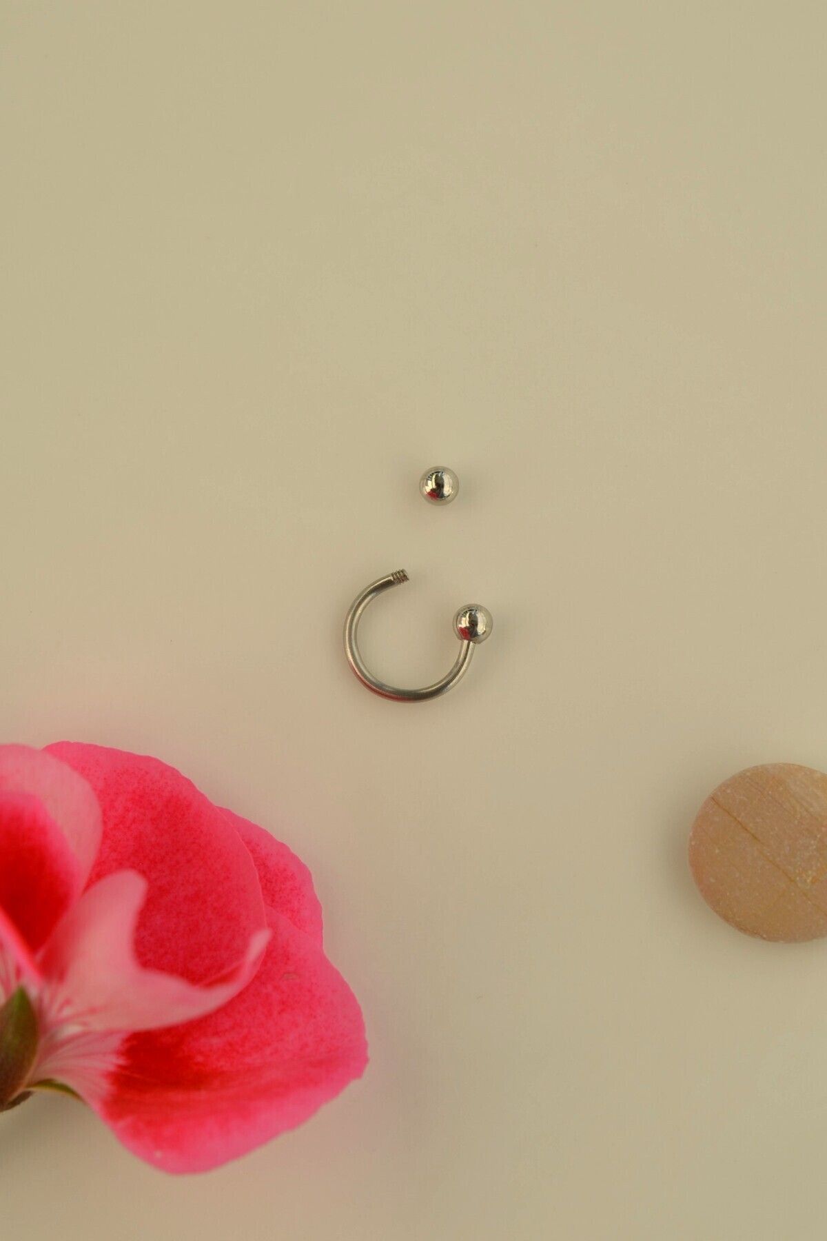 Mu Minamu-Two End Bulk Steel Piercing Smiley Piercing 3