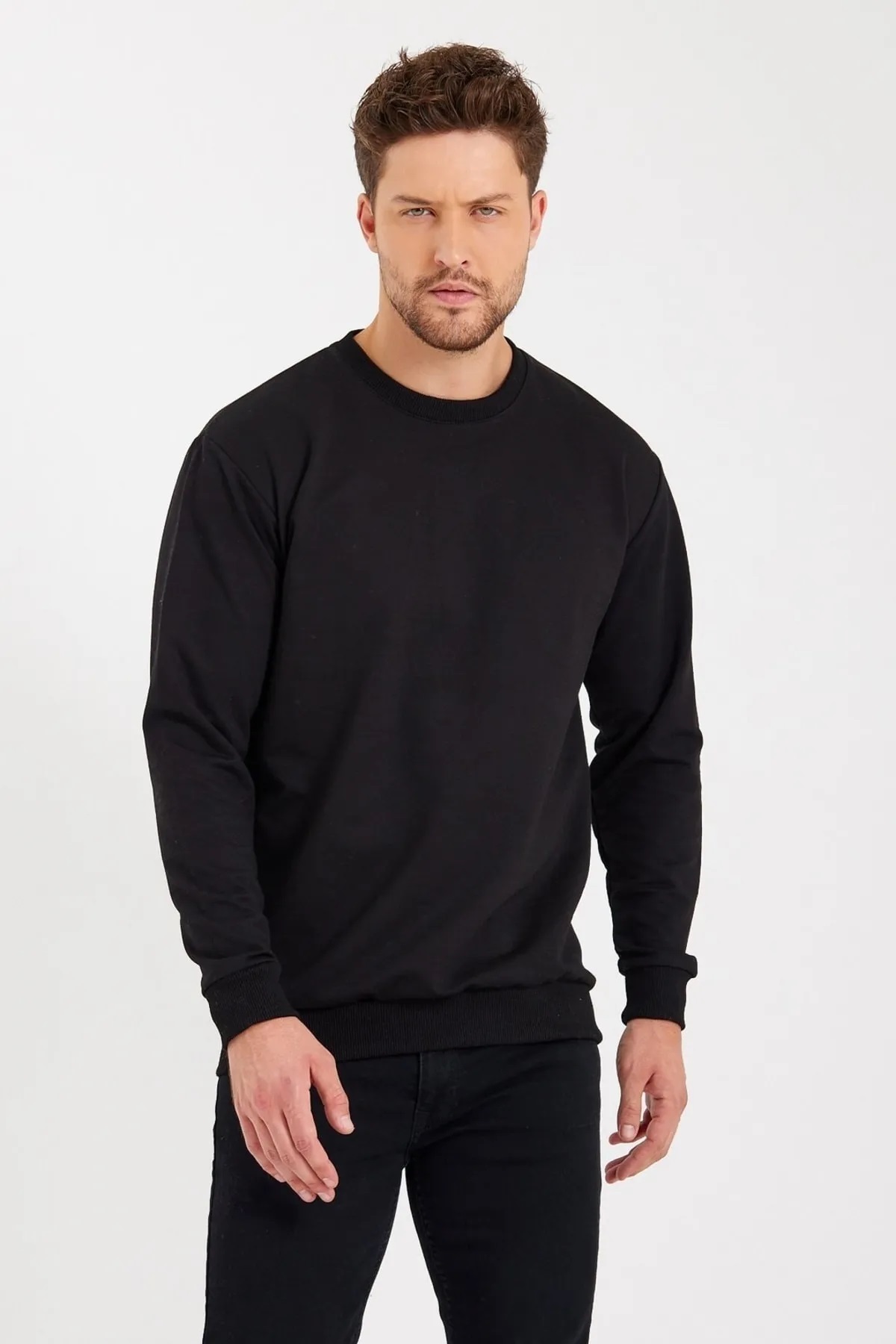 Polar Uzun Kollu İçi Dışı Polar — مشکی iyimoda.polarsweat